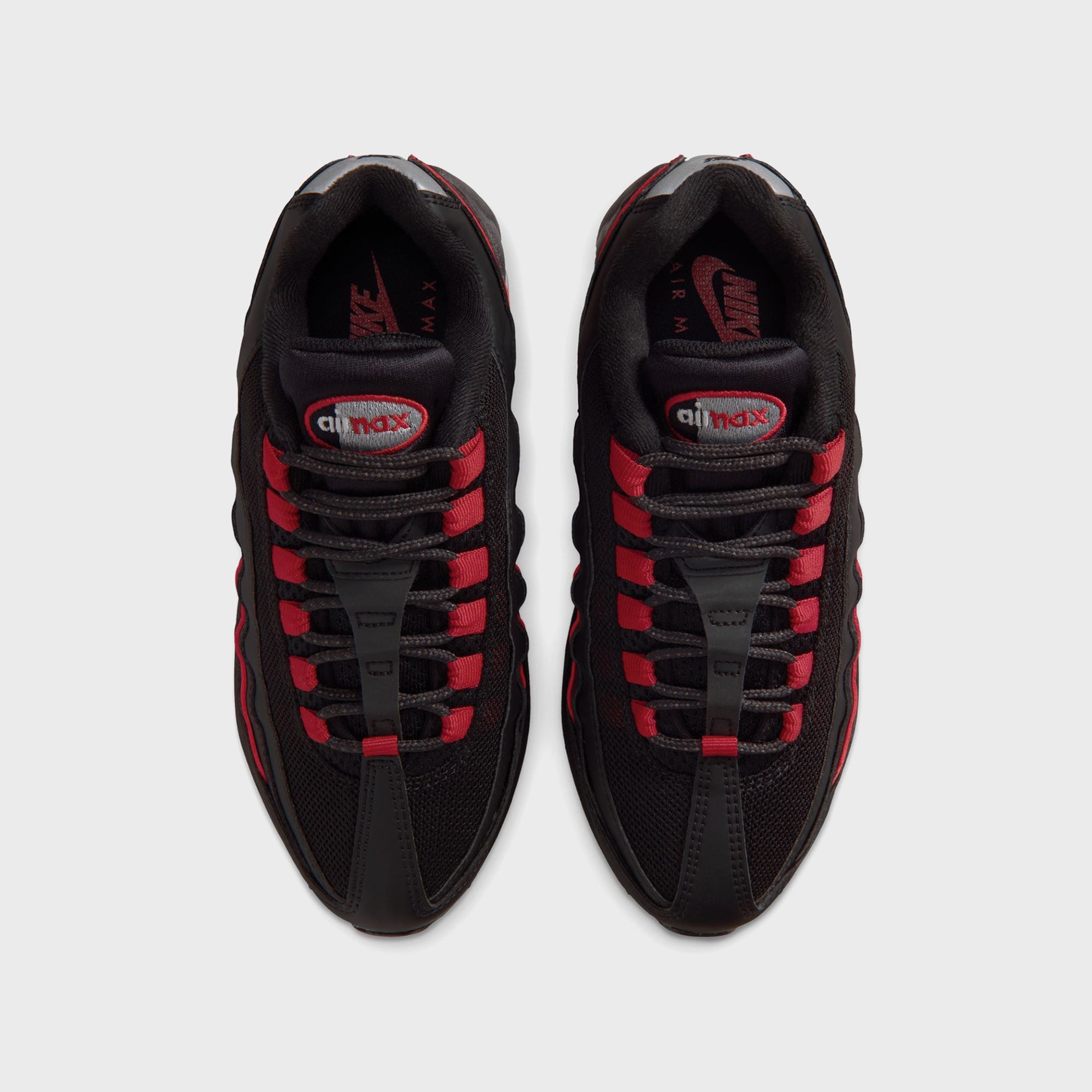 Nike GS Air Max 95 Recraft - Black / Team Crimson / Wolf Grey – Kith