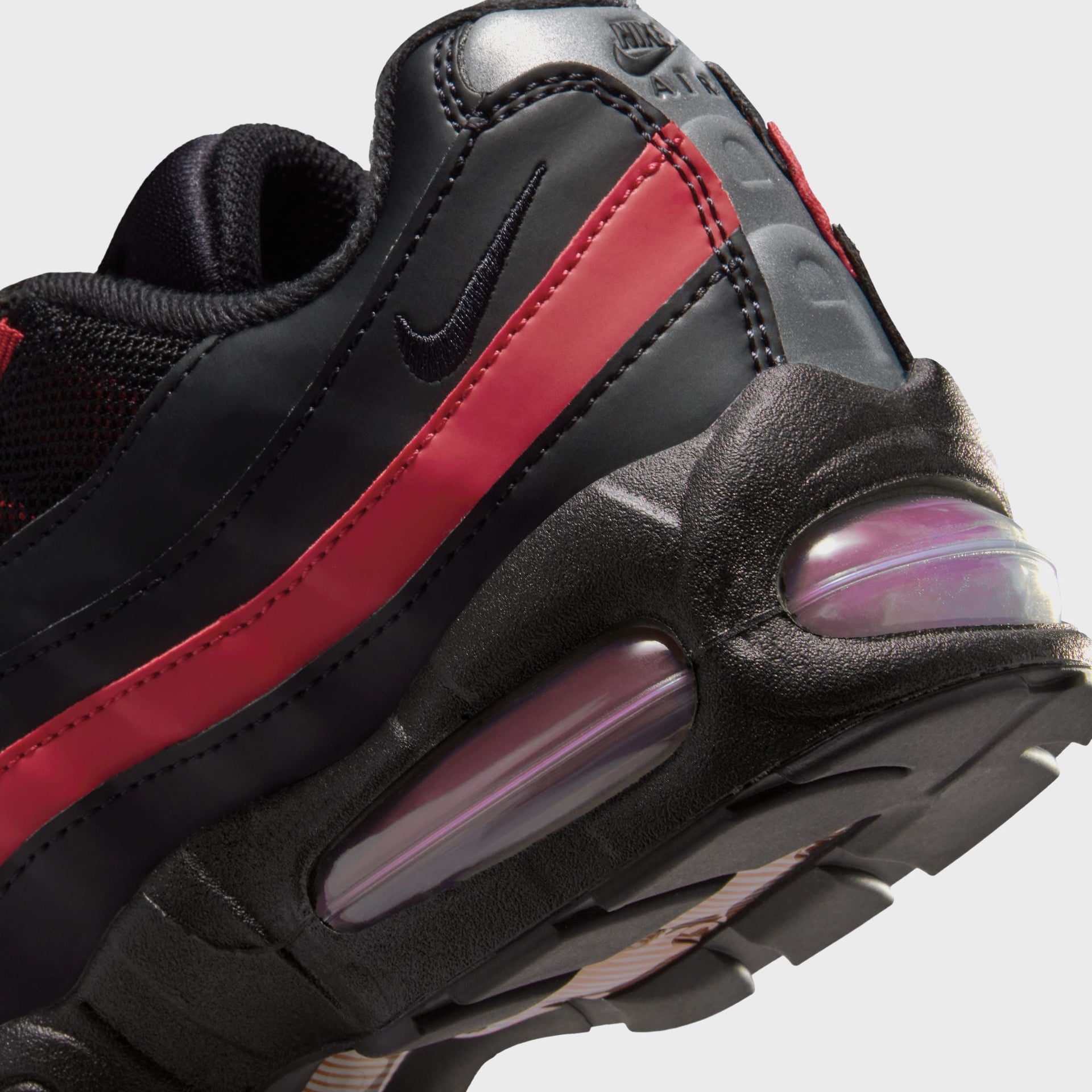 Nike GS Air Max 95 Recraft - Black / Team Crimson / Wolf Grey