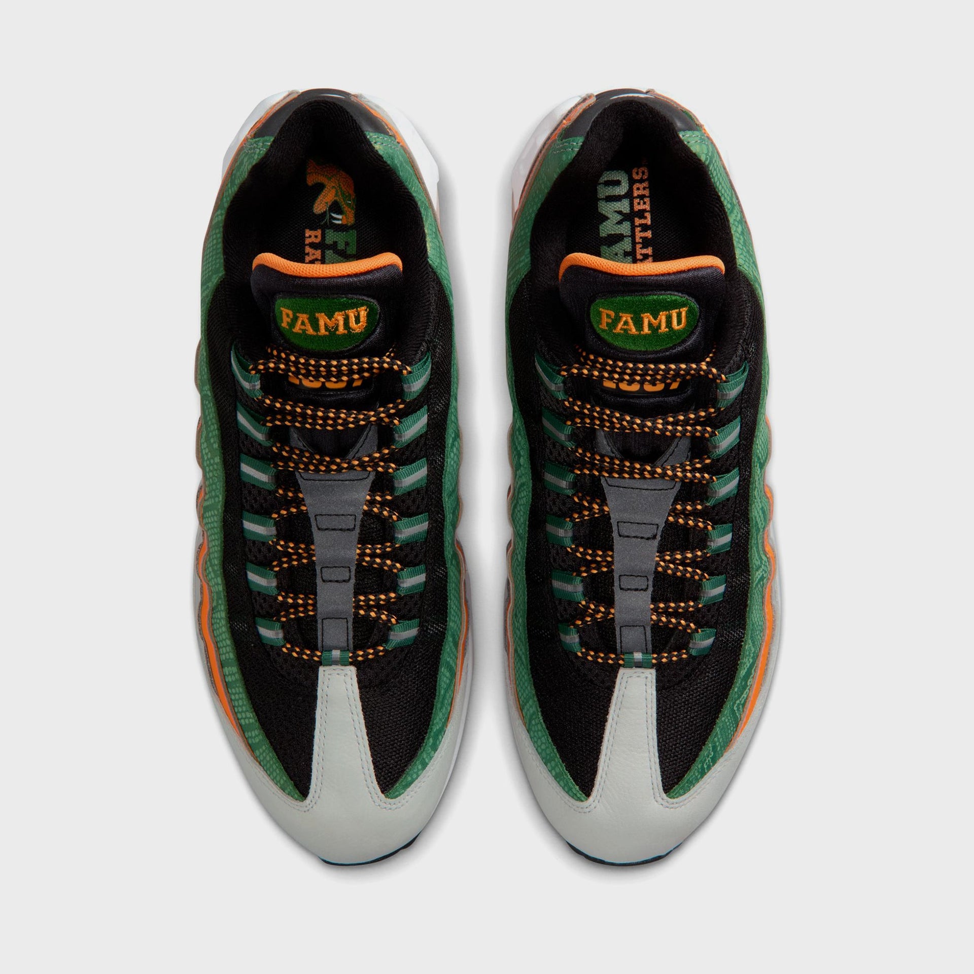 Nike Air Max 95 Yardrunners FAMU - Black / Orange Horizon / Fortress Green /White