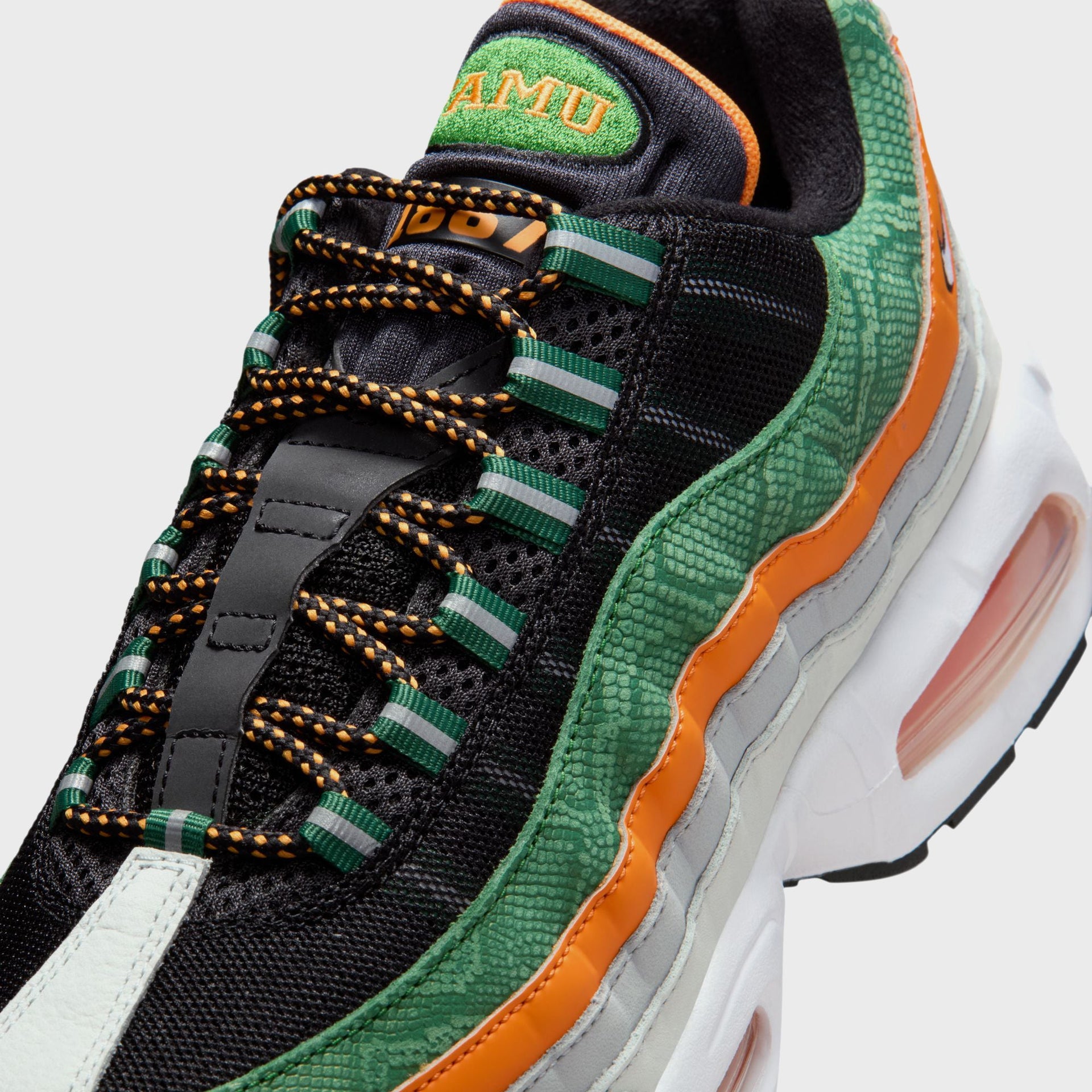 Nike Air Max 95 Yardrunners FAMU - Black / Orange Horizon / Fortress Green /White