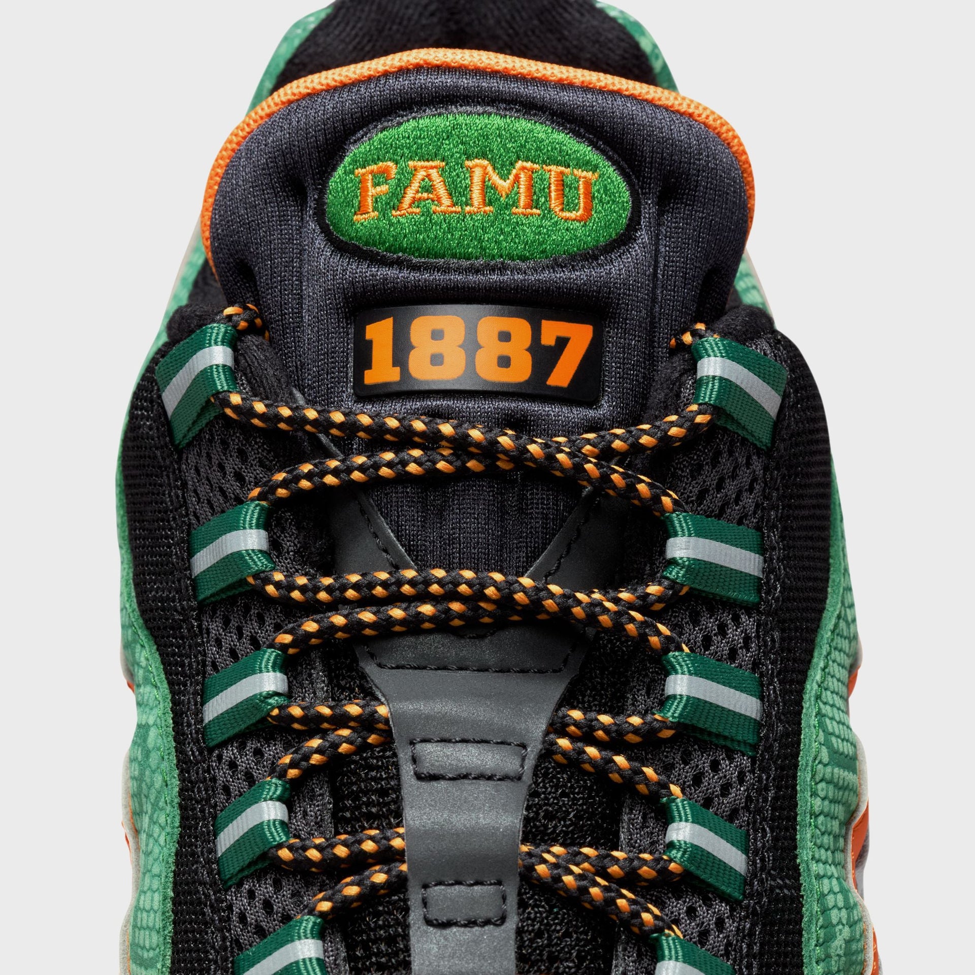 Nike Air Max 95 Yardrunners FAMU - Black / Orange Horizon / Fortress Green /White