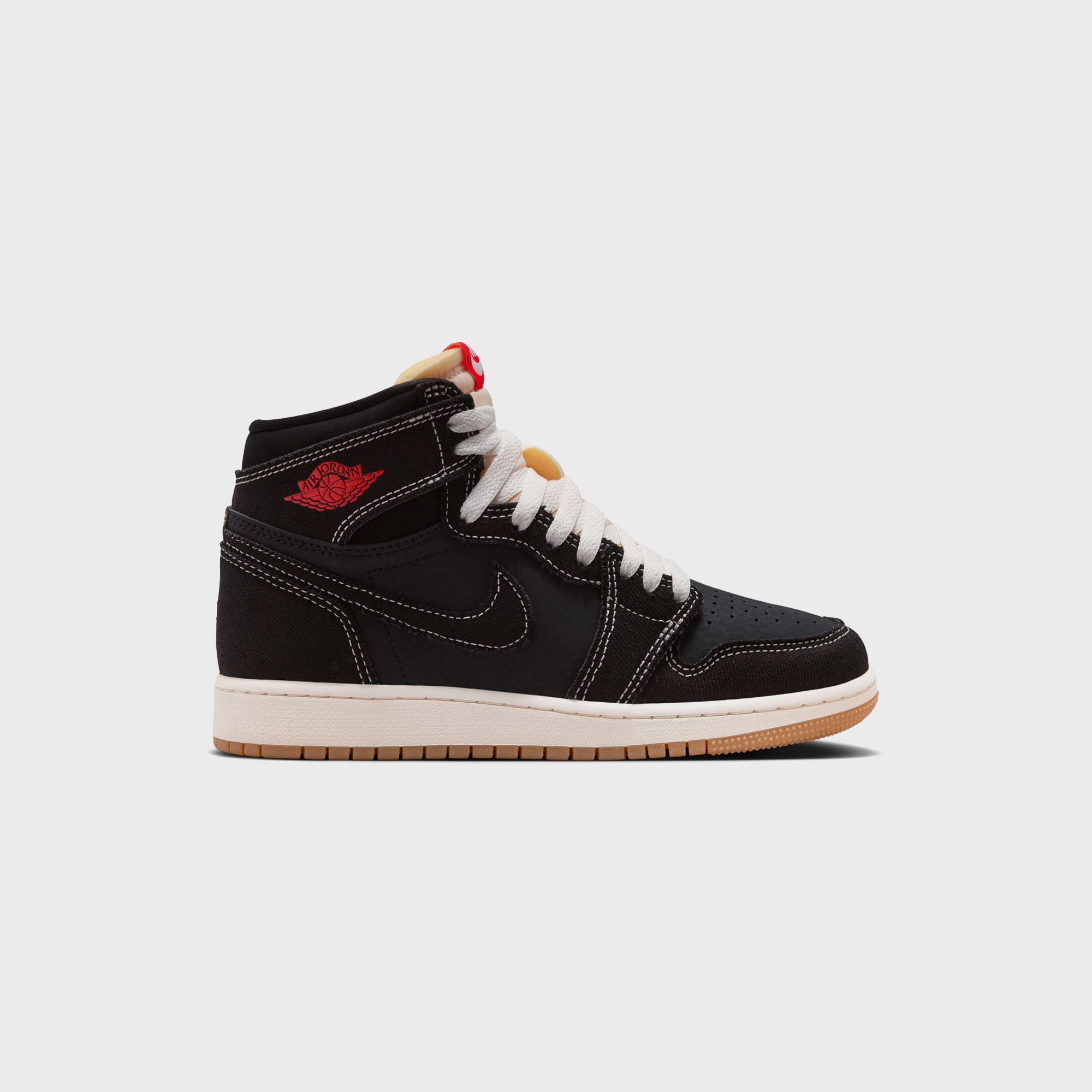 Jordan GS Air Jordan 1 Retro High OG - Black / Sail / Gum / Medium