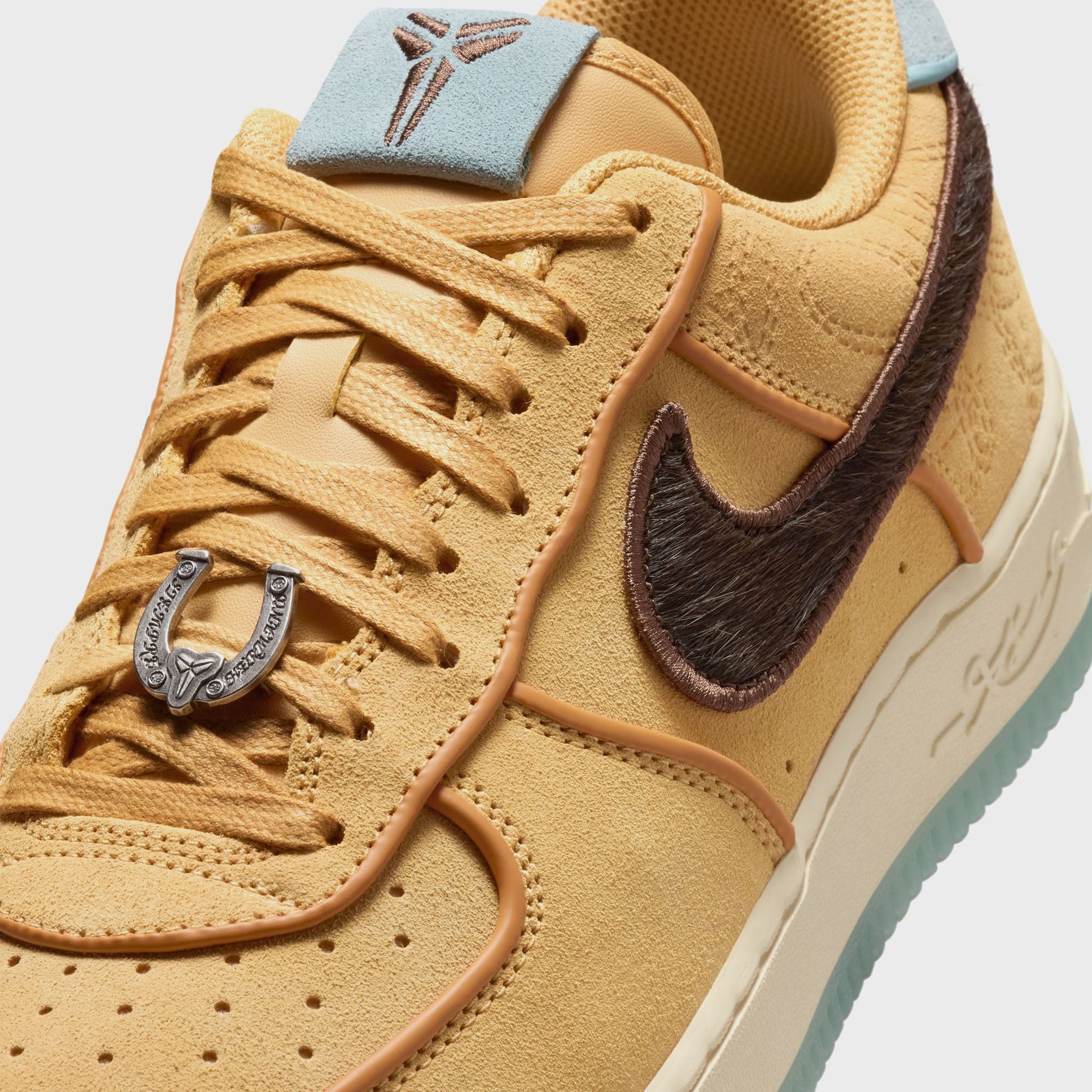Nike x Kobe Bryant Air Force 1 Low Protro - Twine / Baroque Brown / Flax / Light Cream / Ocean Cube / Metallic Dark Grey