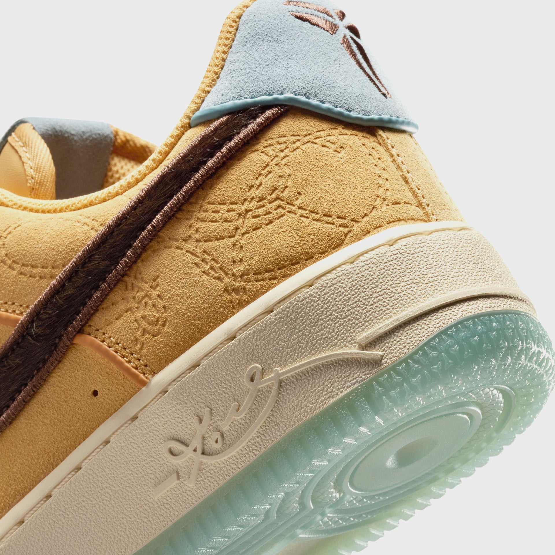 Nike x Kobe Bryant Air Force 1 Low Protro - Twine / Baroque Brown / Flax / Light Cream / Ocean Cube / Metallic Dark Grey