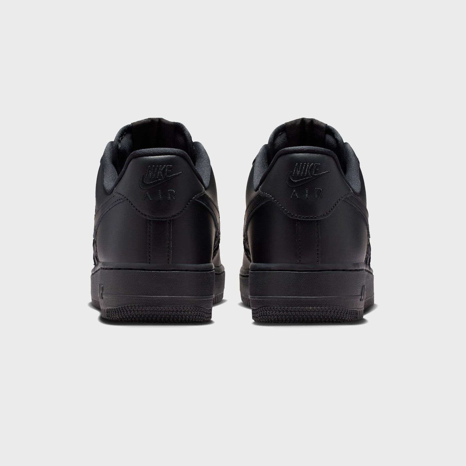 Nike Air Force 1 '07 Edge - Black / Metallic Silver