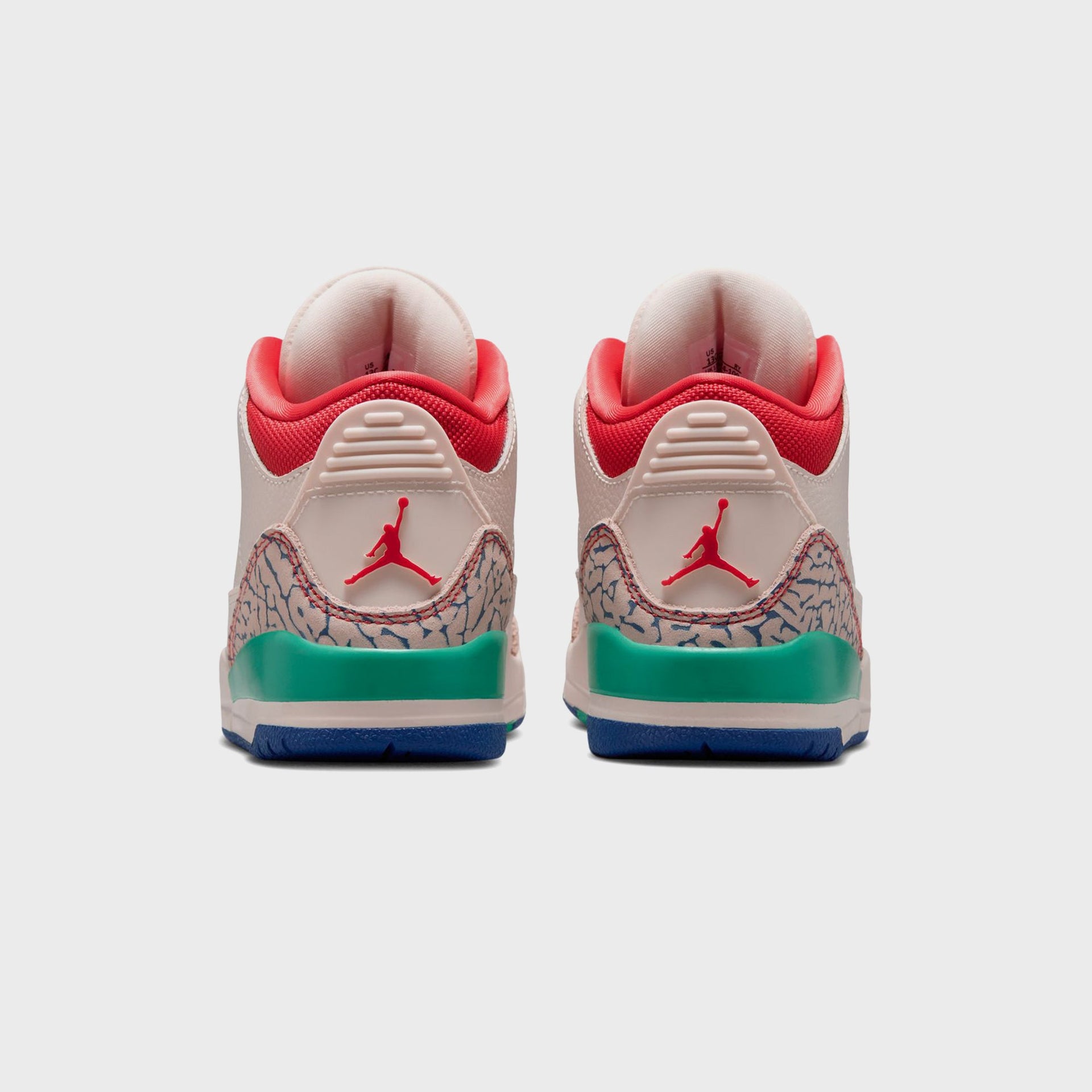 Jordan PS Jordan 3 Retro - Chalk / True Blue / Kinetic Green / Track Red