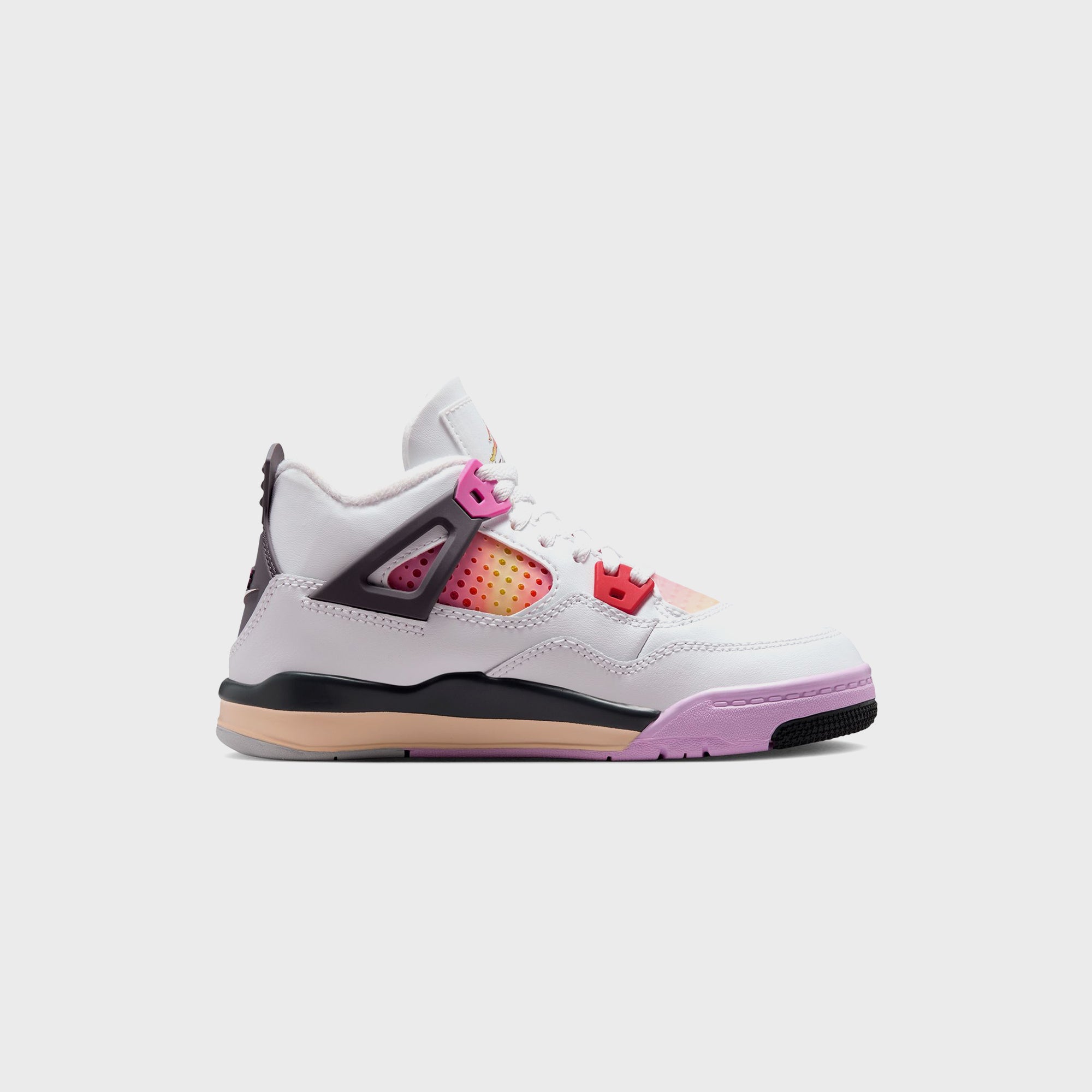 Jordan PS Jordan 4 Retro - Off-White / Anthracite / Fire Pink