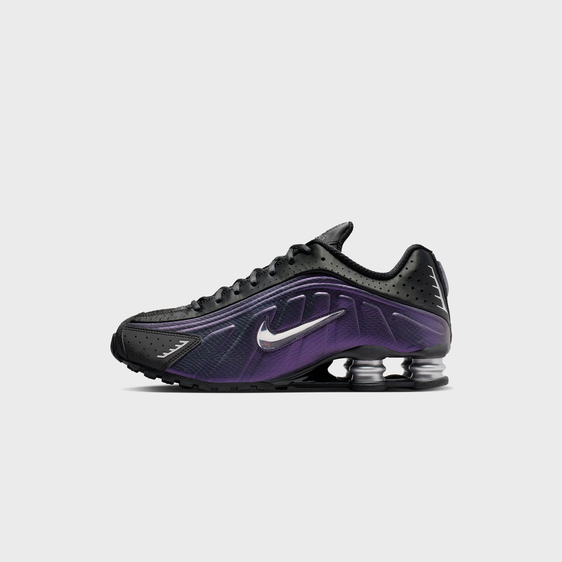 Nike Shox R4 - Black / Anthracite / Metallic Silver / Purple Dynasty