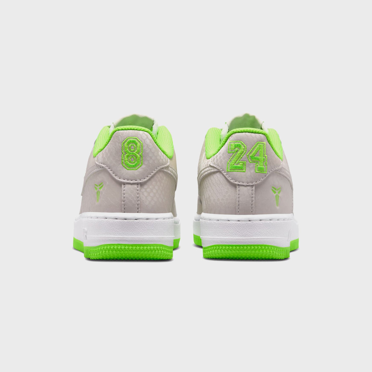 Nike GS Air Force 1 Low - Vast Grey / White / Electric Green