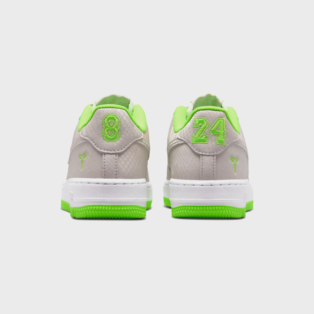 Nike GS Air Force 1 Low - Vast Grey / White / Electric Green