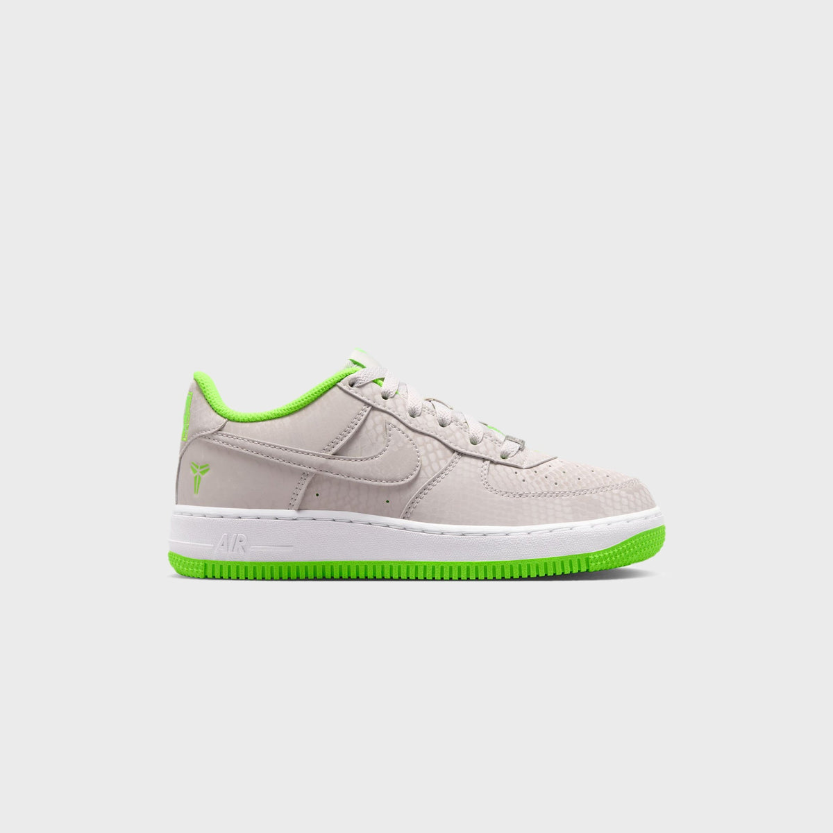 Nike GS Air Force 1 Low - Vast Grey / White / Electric Green
