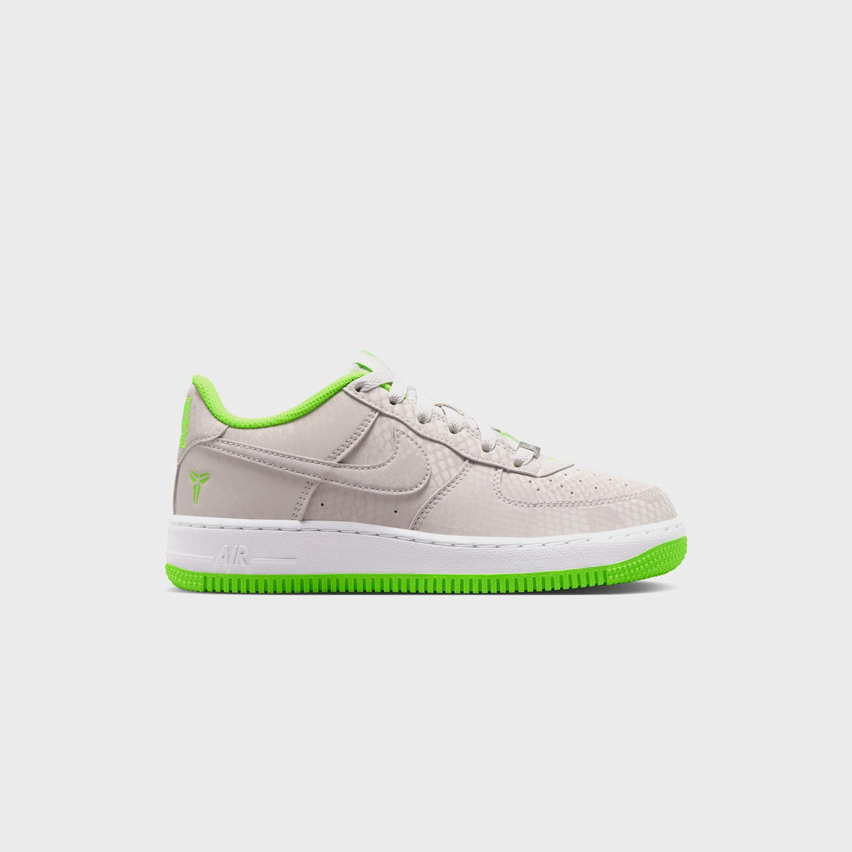 Nike GS Air Force 1 Low - Vast Grey / White / Electric Green