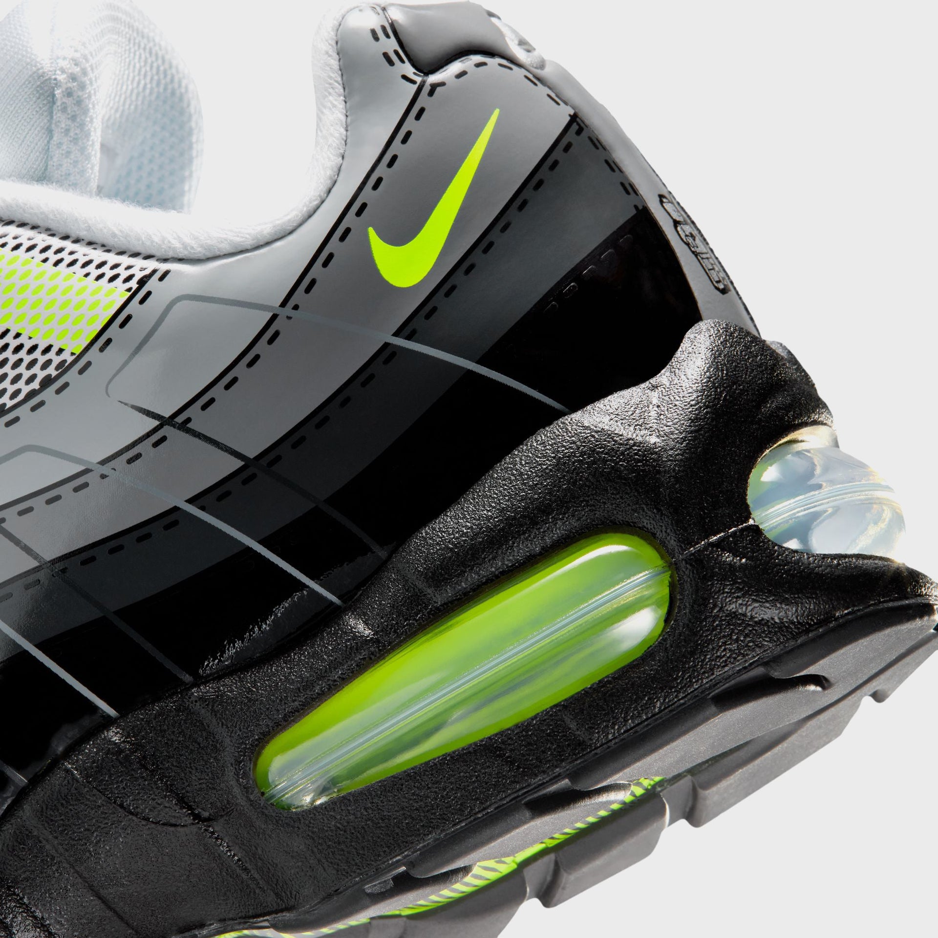 Nike x LEGO® GS Air Max 95 - Black / Dark Smoke Grey / Smoke Grey / Metallic Silver