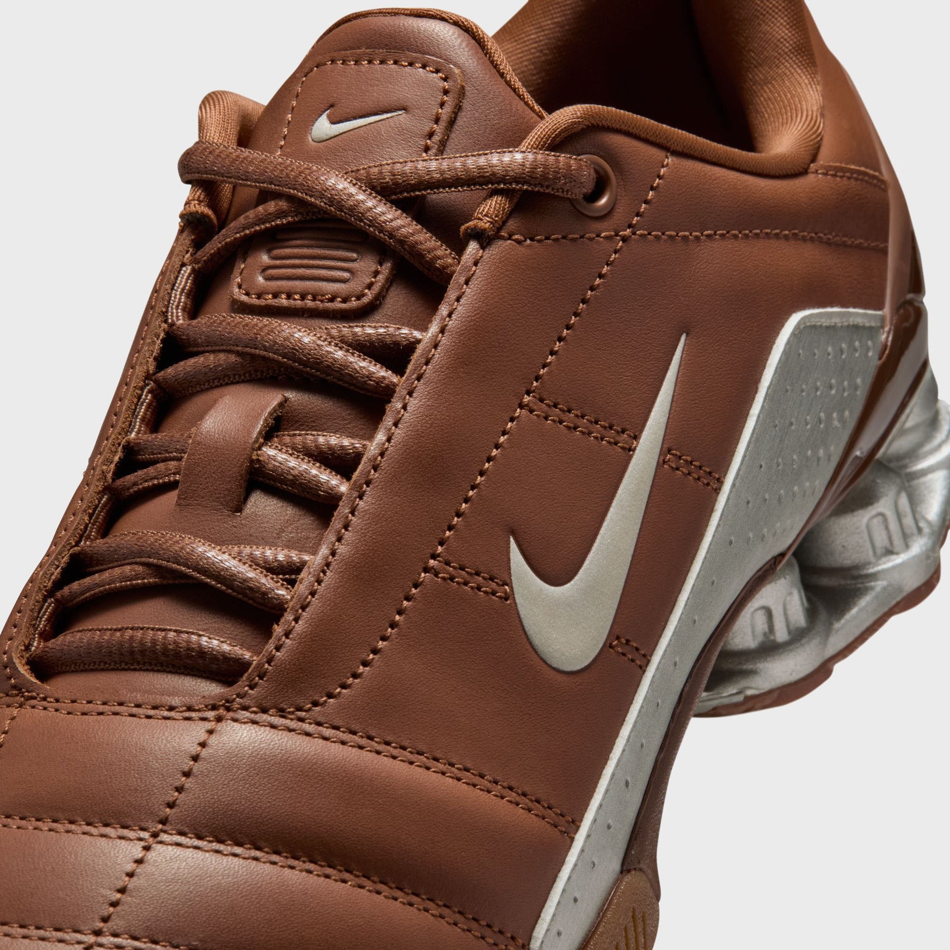 Nike T90 Shox Magia Qs - Pecan / Metallic Silver / Rustic / Gum Med Brown