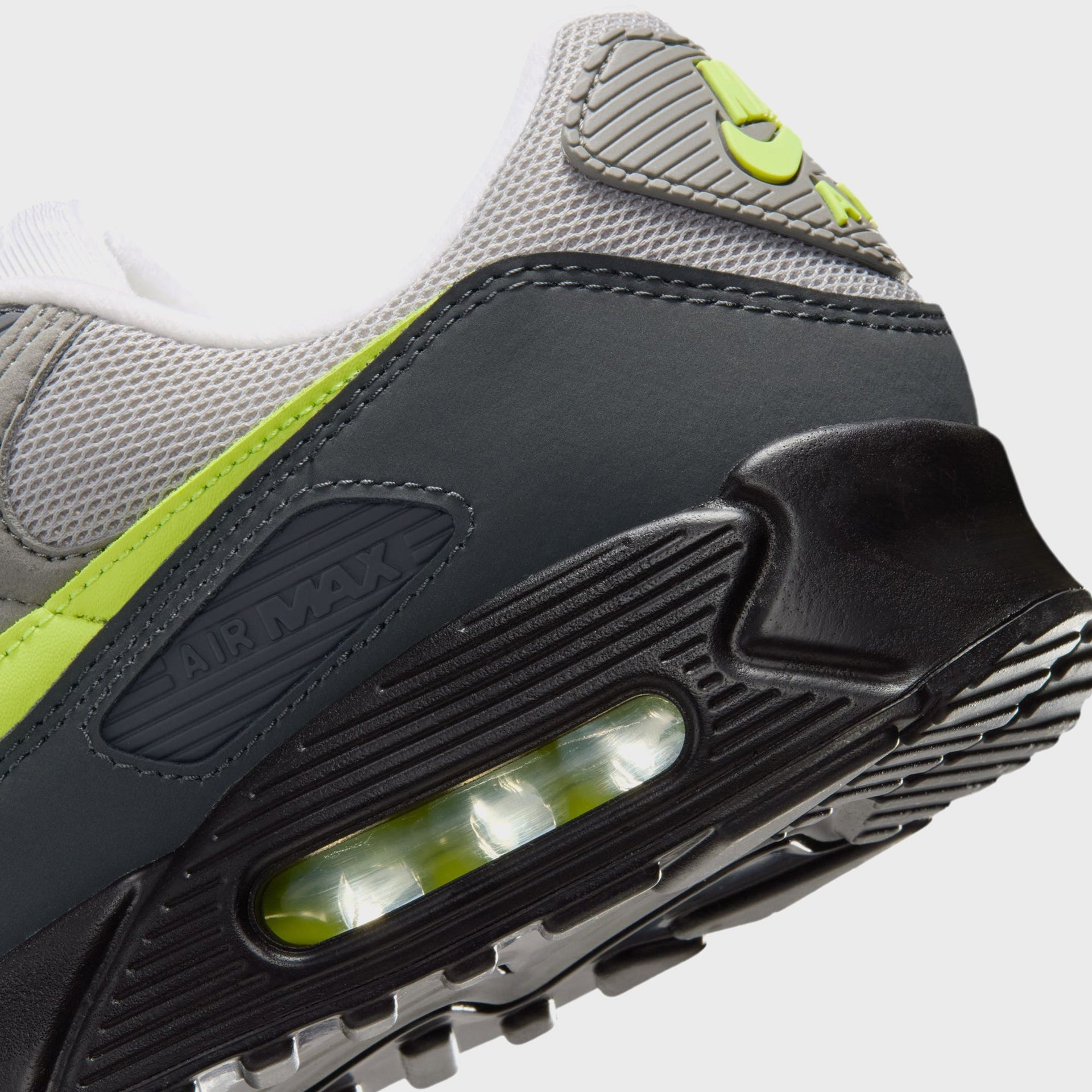 Nike Air Max 90 - Black / Anthracite / Light Charcoal / Neon Yellow