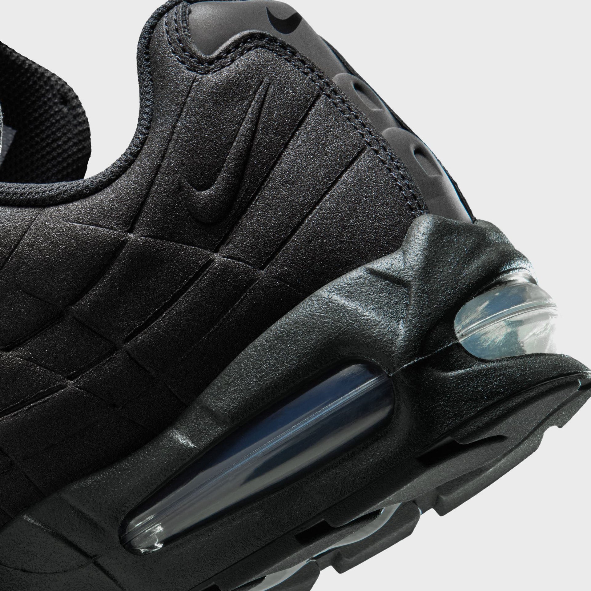 Nike Air Max 95 Big Bubble - Black / Black / Off Noir / Metallic Silver