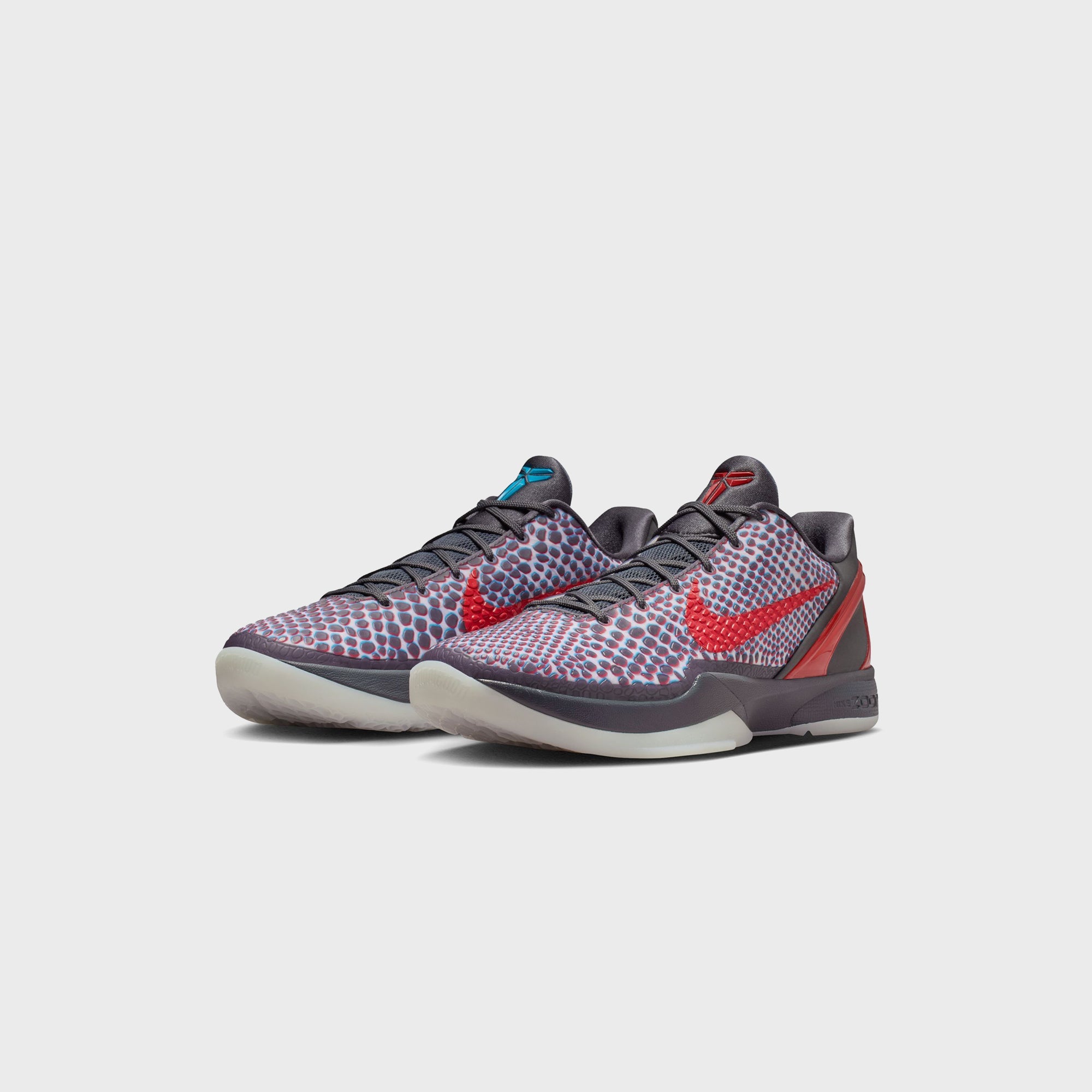 Nike Kobe 6 Protro - Dark Grey / Chlorine Blue / Daring Red – Kith