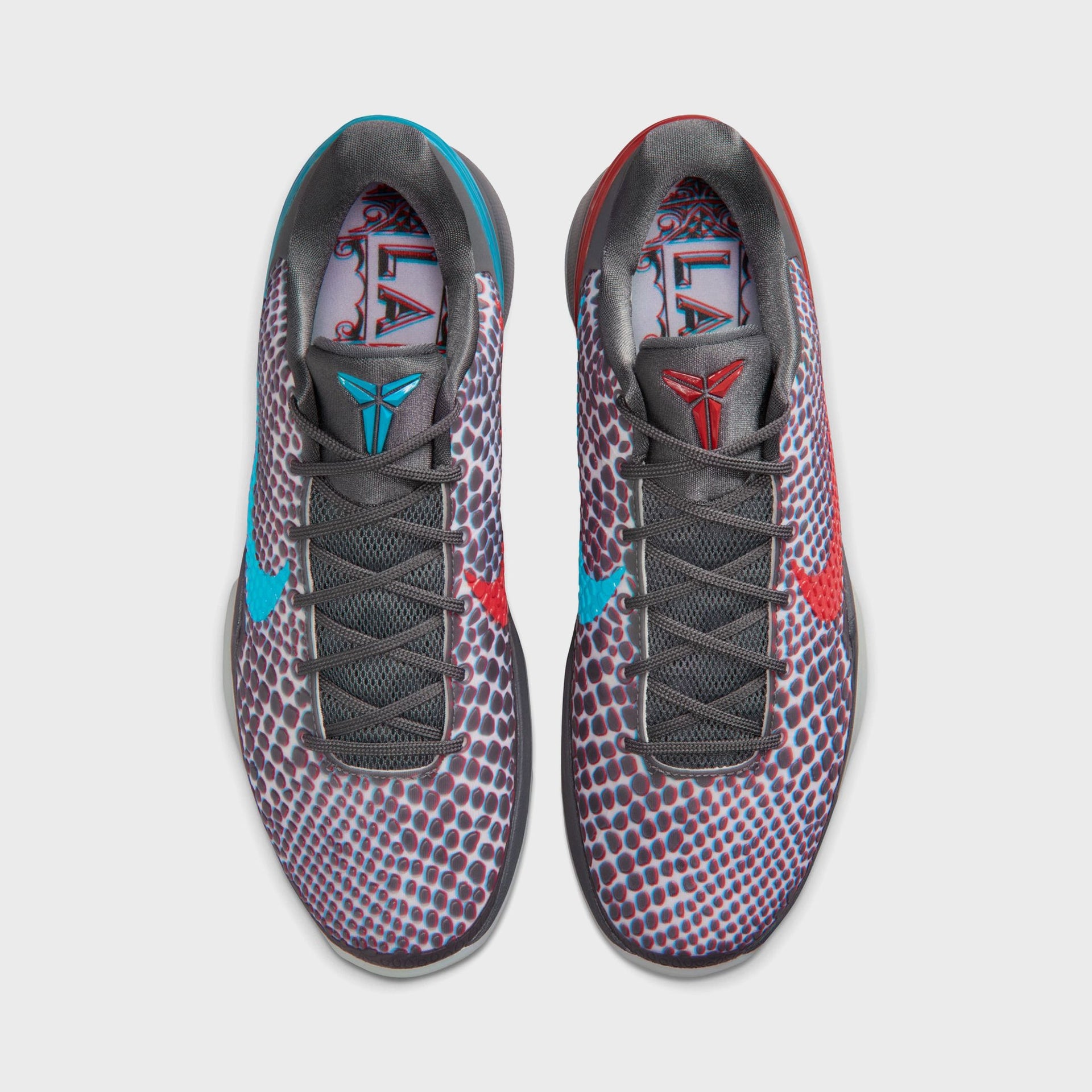 Nike Kobe 6 Protro - Dark Grey / Chlorine Blue / Daring Red