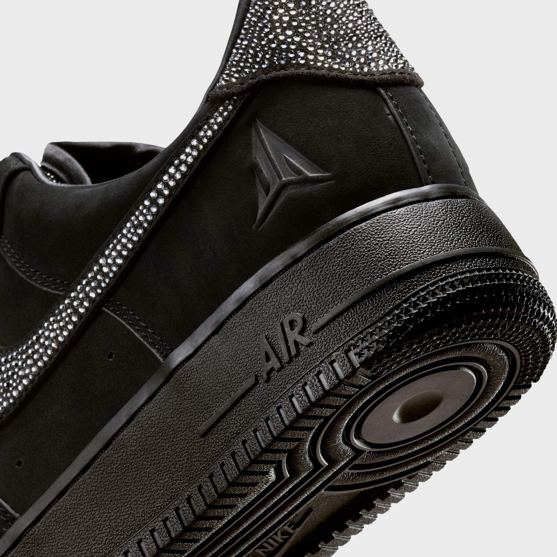 Nike x Ja Morant Air Force 1 Low - Black / Metallic Silver / Cobalt Bliss