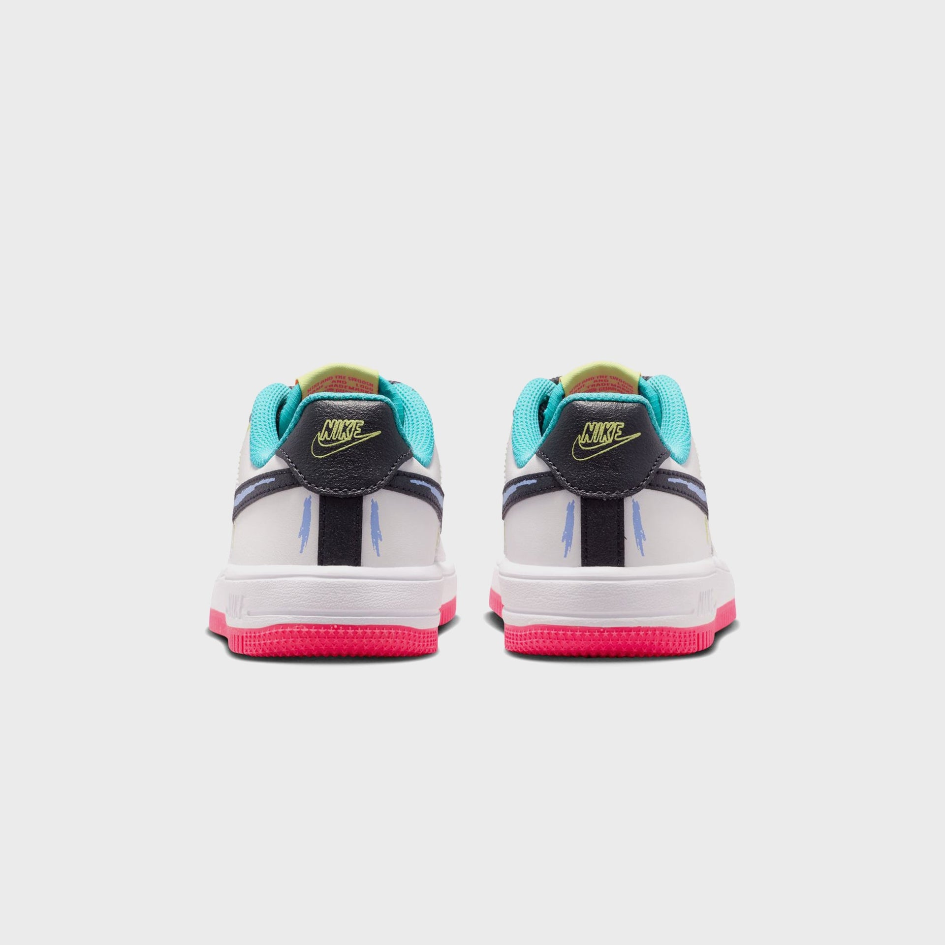 Nike PS Force 1 Low - White / Hyper Pink / Dusty Cactus / Anthracite
