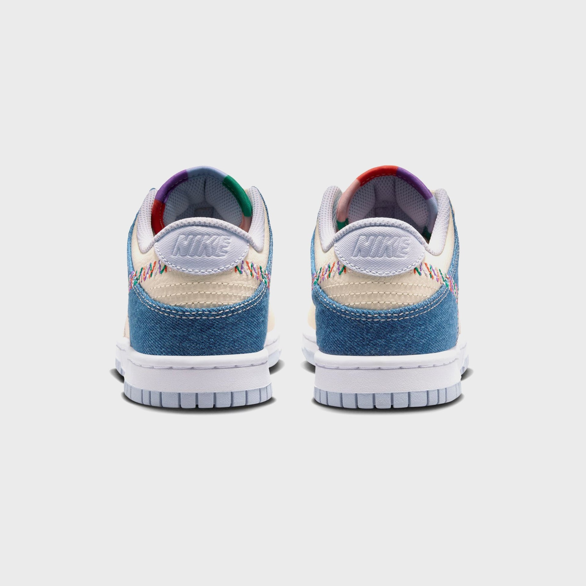 Nike GS Dunk Low - Soft Pearl / Blue Denim / Midnight Navy / Multicolor