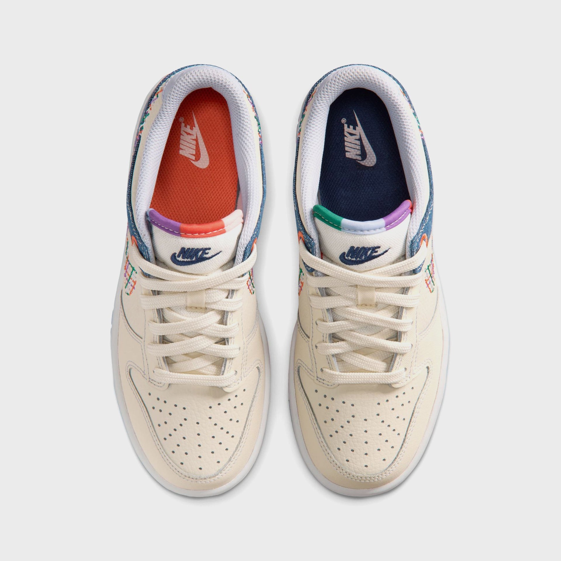 Nike GS Dunk Low - Soft Pearl / Blue Denim / Midnight Navy / Multicolor