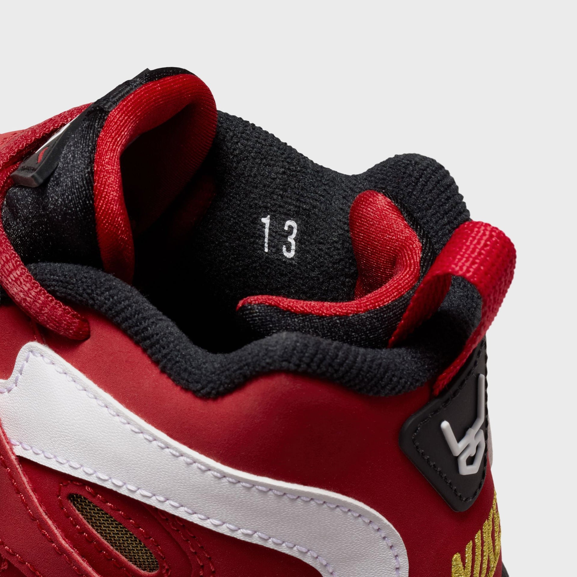 Nike PS Air Diamond Turf II - Main Red / Black / Metallic Gold / White