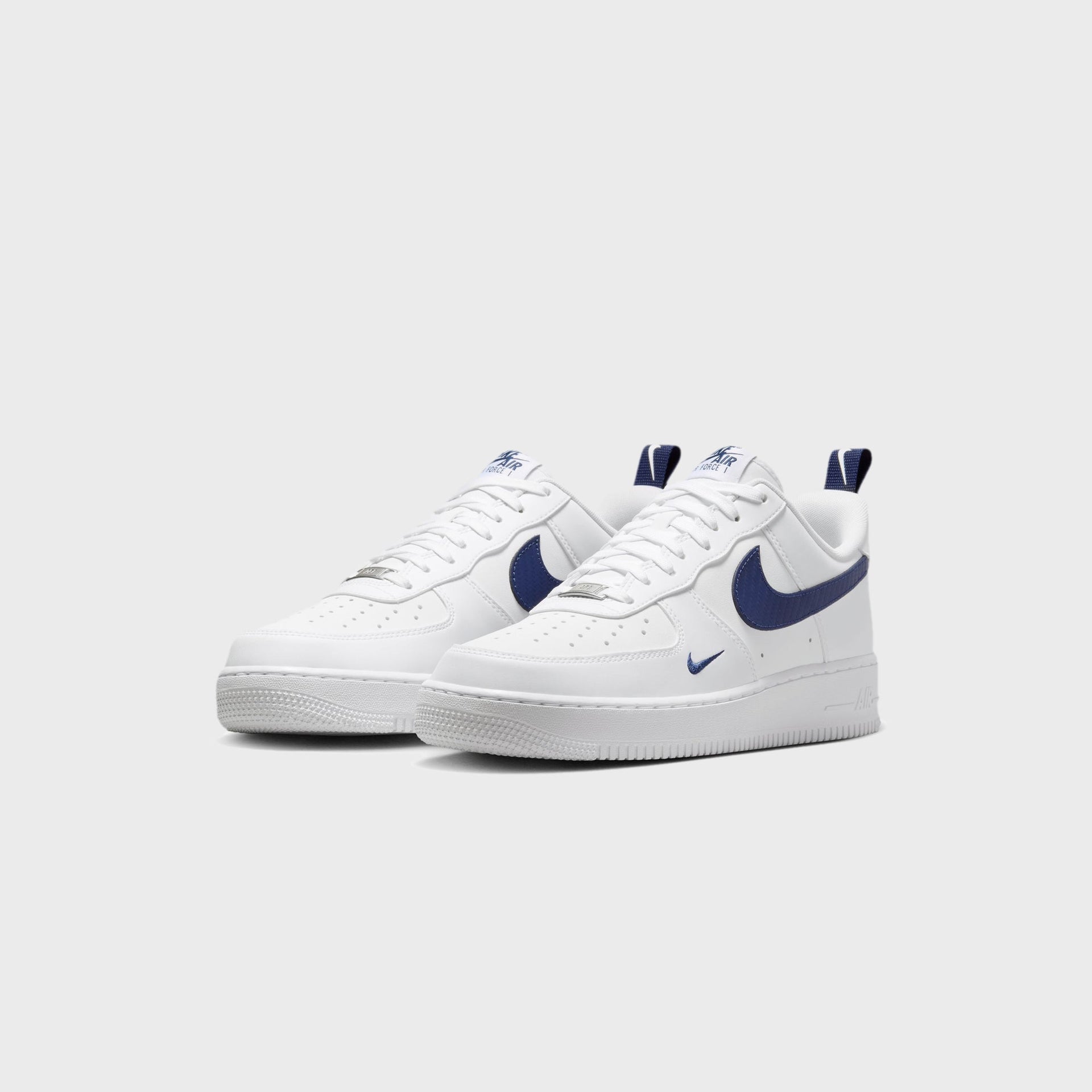 Nike Air Force 1 '07 - White / White / Midnight Navy
