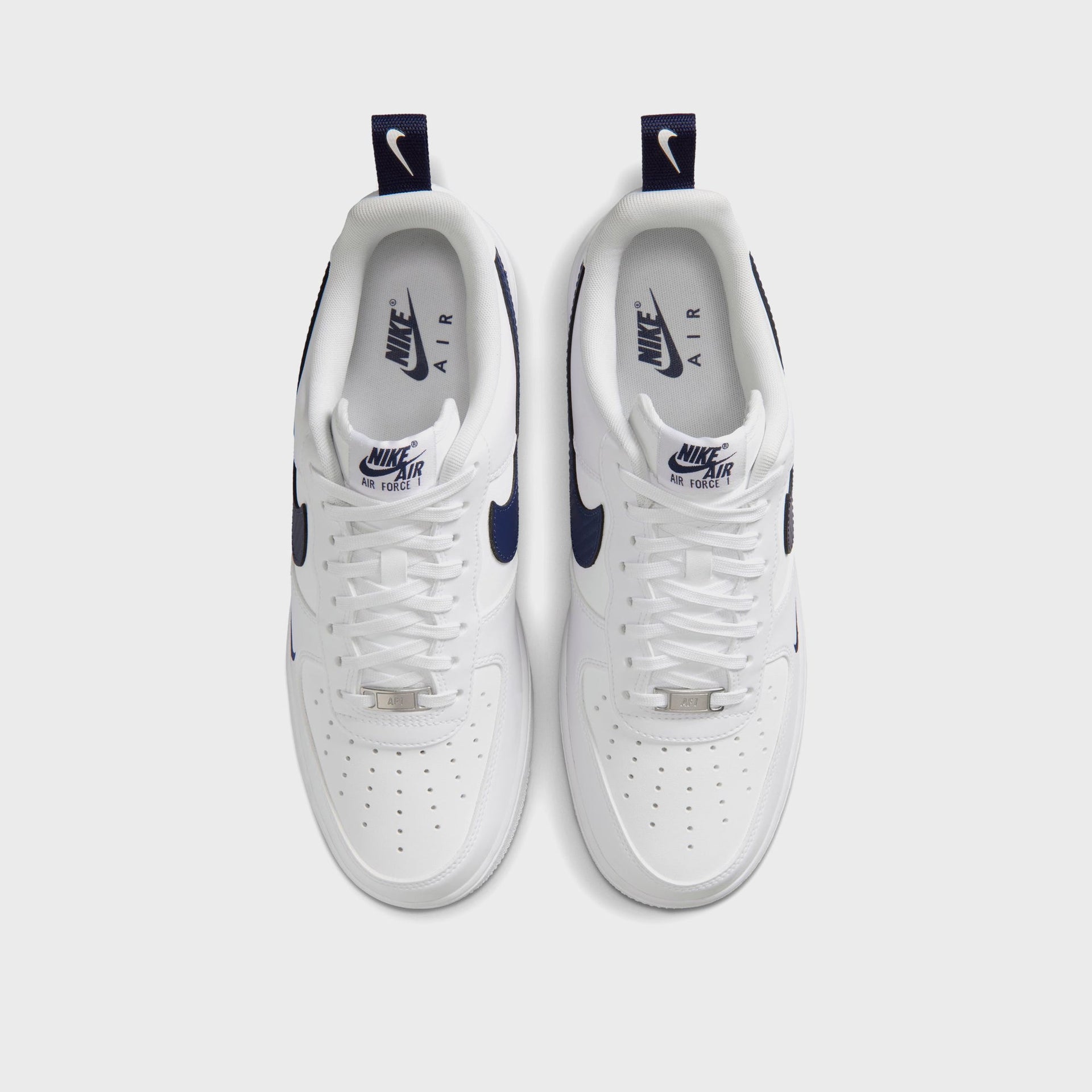 Nike Air Force 1 '07 - White / White / Midnight Navy