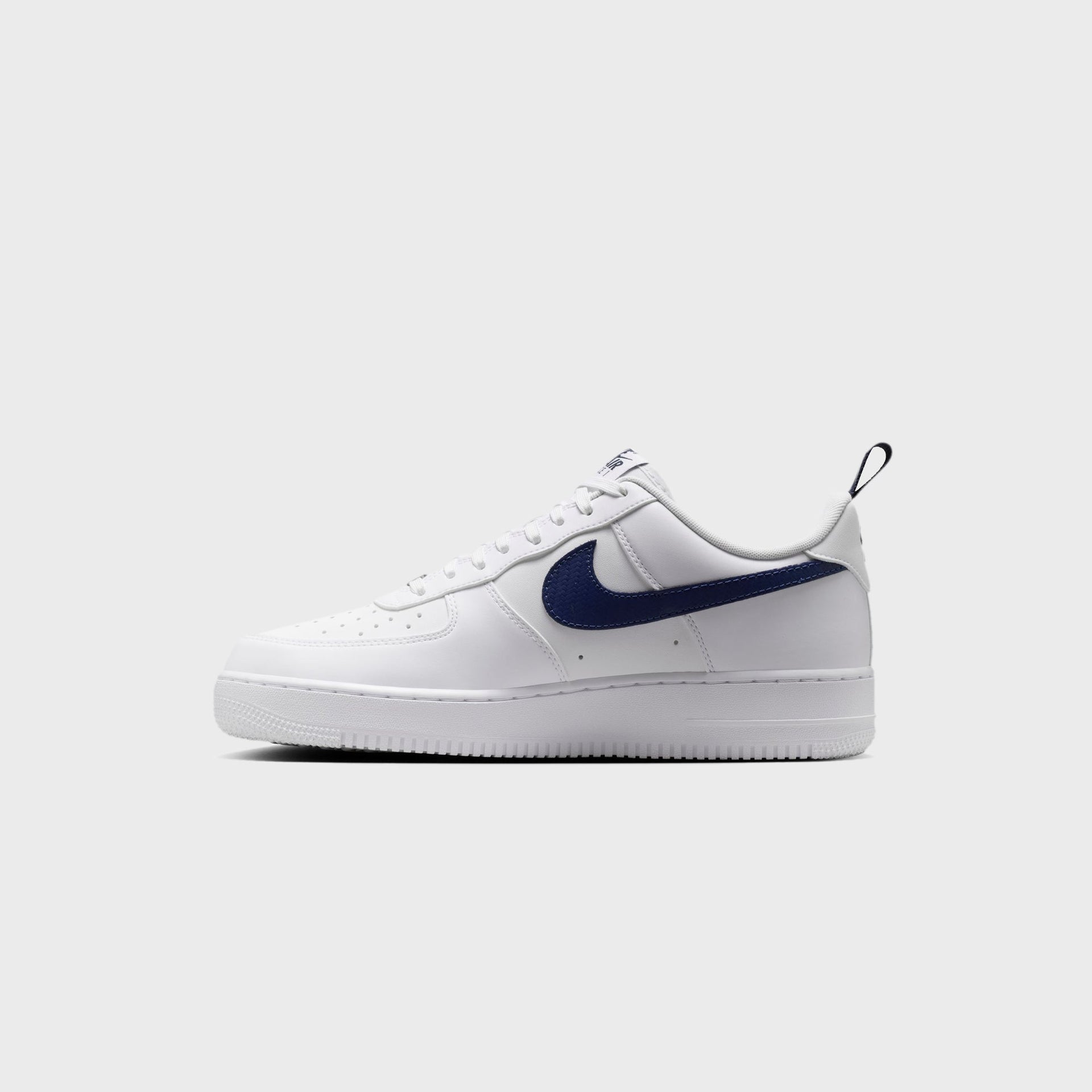 Nike Air Force 1 '07 - White / White / Midnight Navy