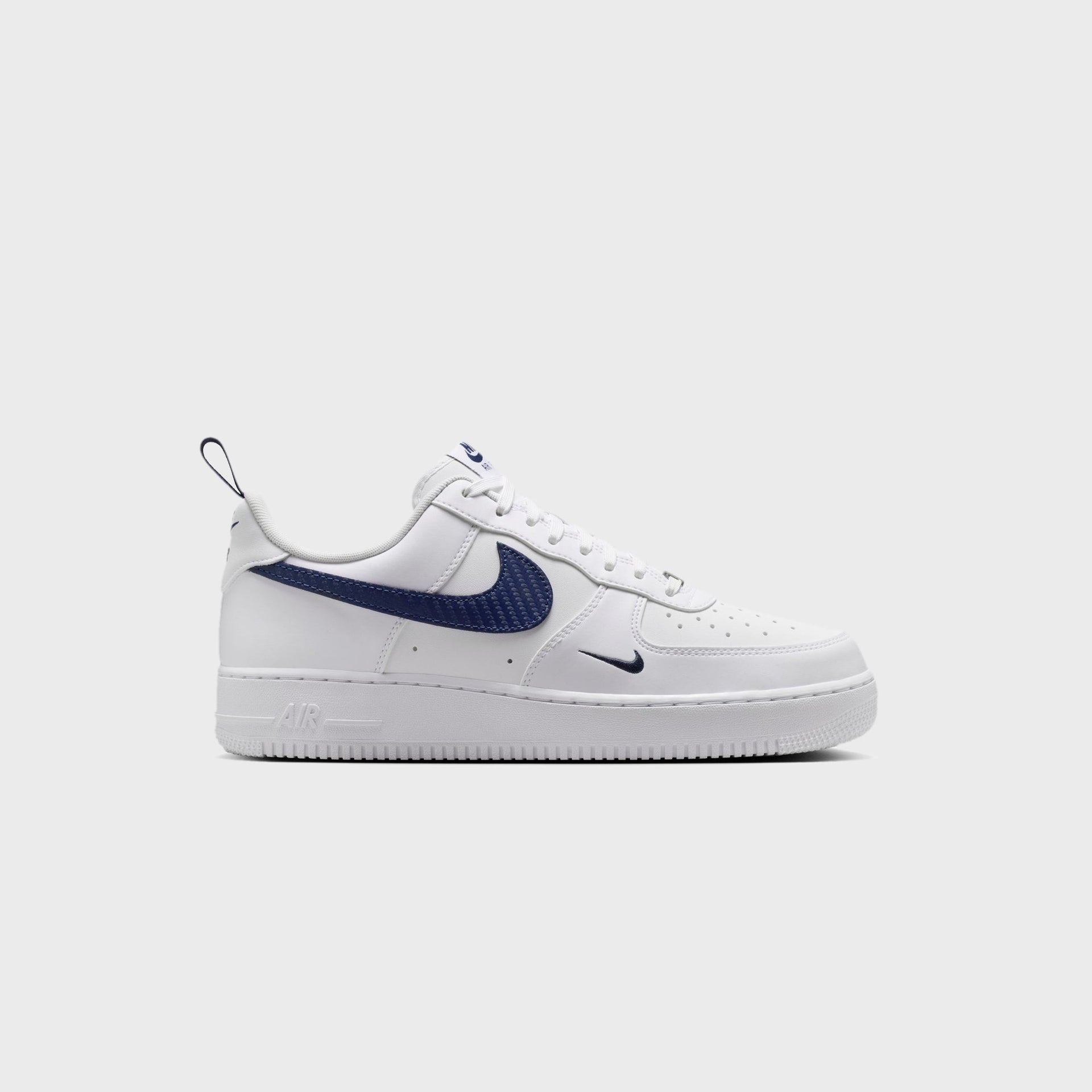 Nike Air Force 1 '07 - White / White / Midnight Navy