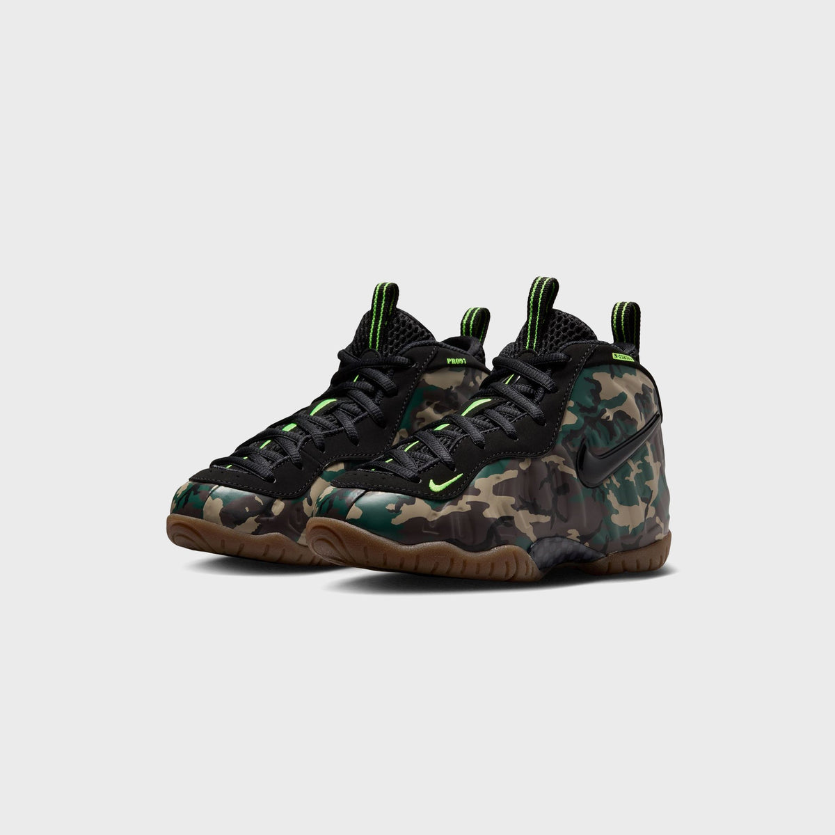 Nike PS Little Posite Pro Premium - Black / Voltage Green / Gum Dark Brown