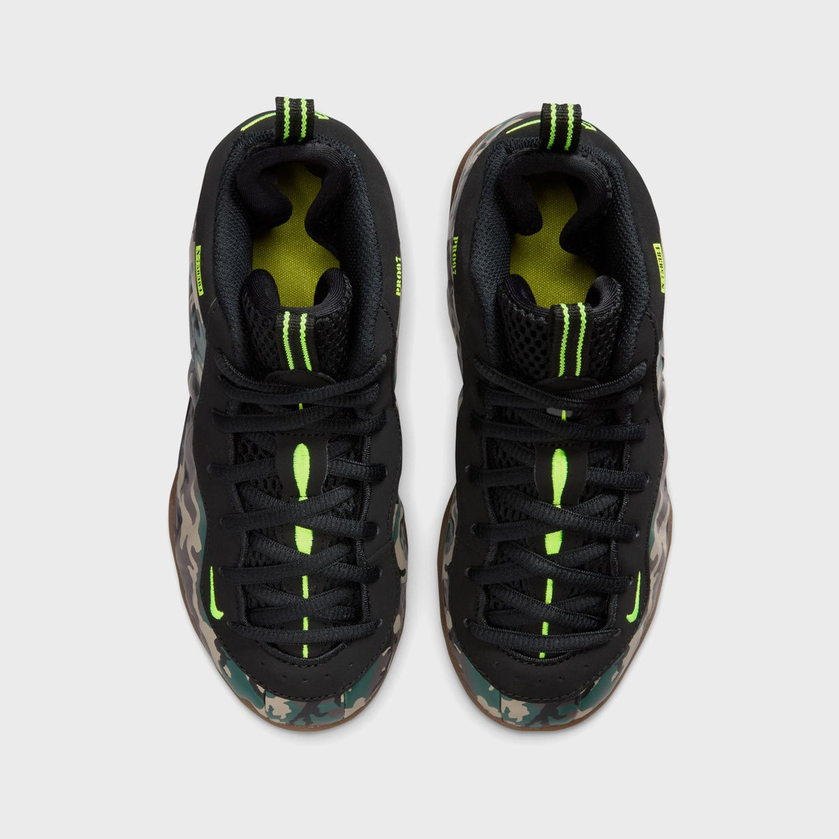 Nike PS Little Posite Pro Premium - Black / Voltage Green / Gum Dark Brown