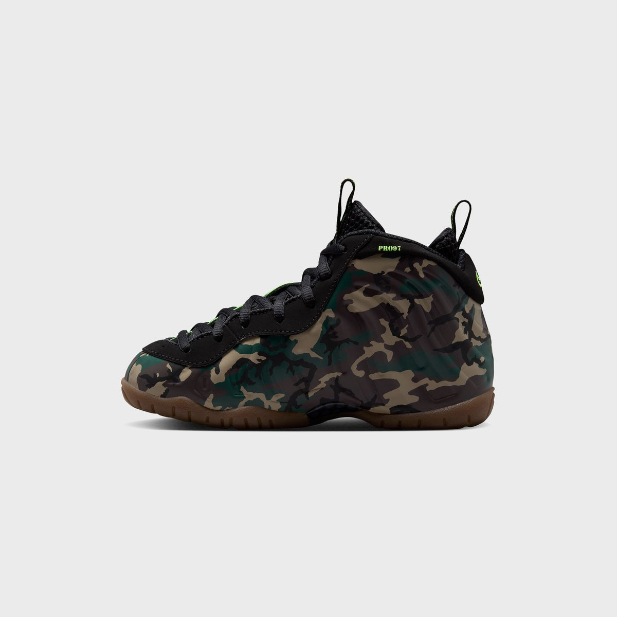 Nike PS Little Posite Pro Premium - Black / Voltage Green / Gum Dark Brown