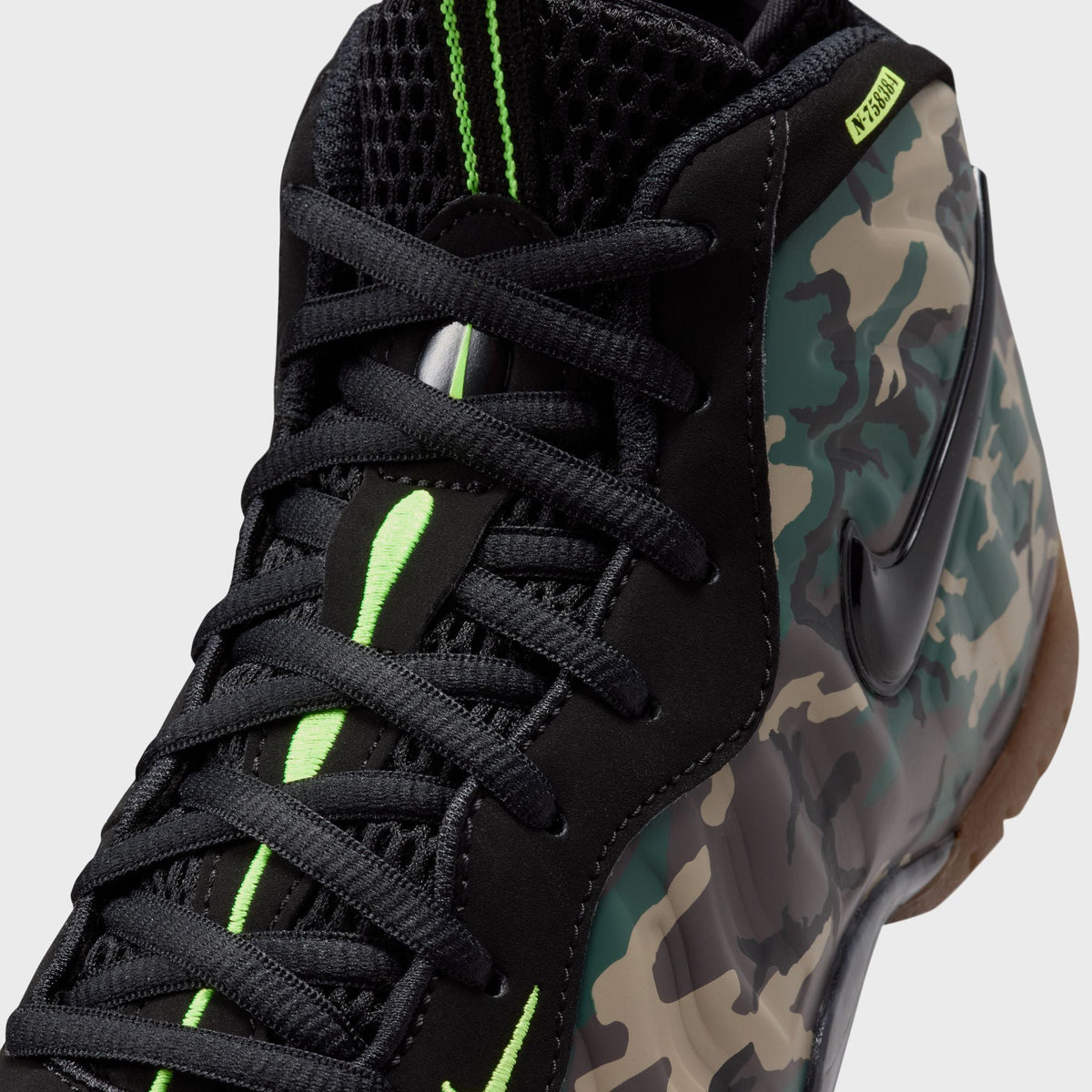 Nike PS Little Posite Pro Premium - Black / Voltage Green / Gum Dark Brown