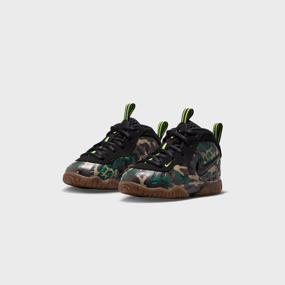 Nike TD Little Posite Pro Premium - Black / Voltage Green / Gum Dark Brown