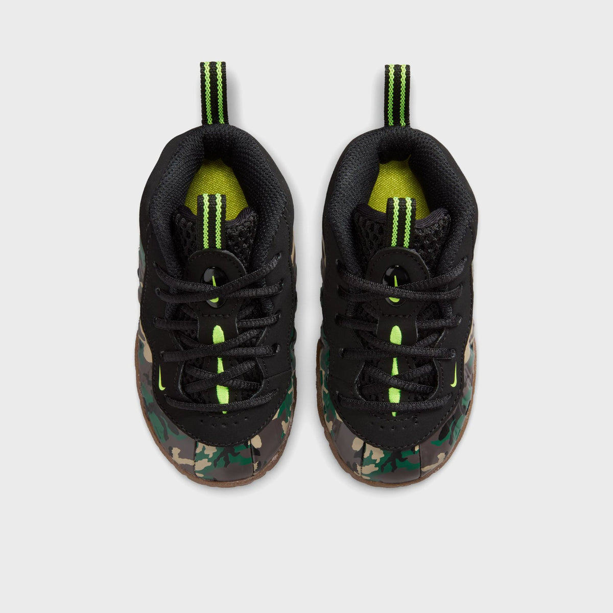 Nike TD Little Posite Pro Premium - Black / Voltage Green / Gum Dark Brown