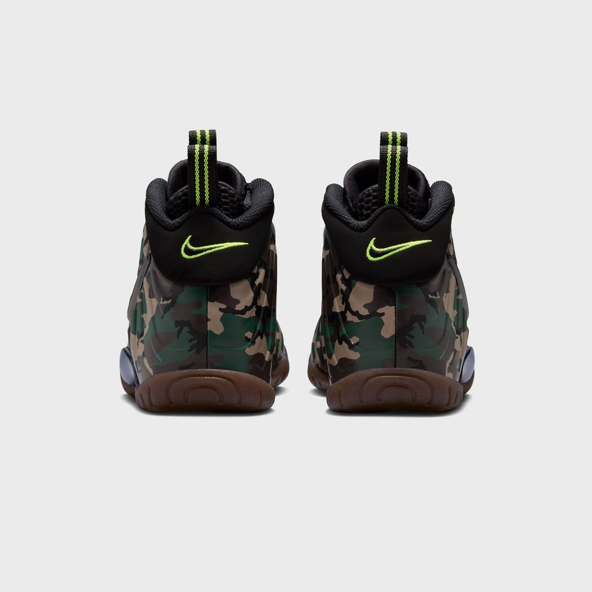 Nike GS Little Posite Pro Premium - Black / Voltage Green / Gum Dark Brown