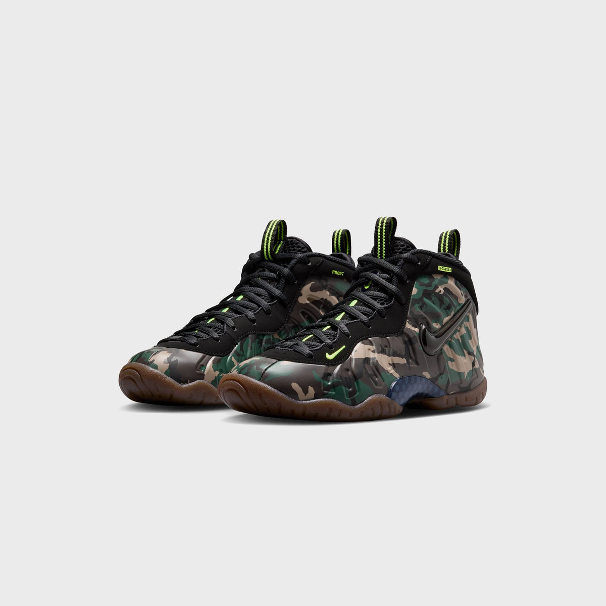 Nike GS Little Posite Pro Premium - Black / Voltage Green / Gum Dark Brown