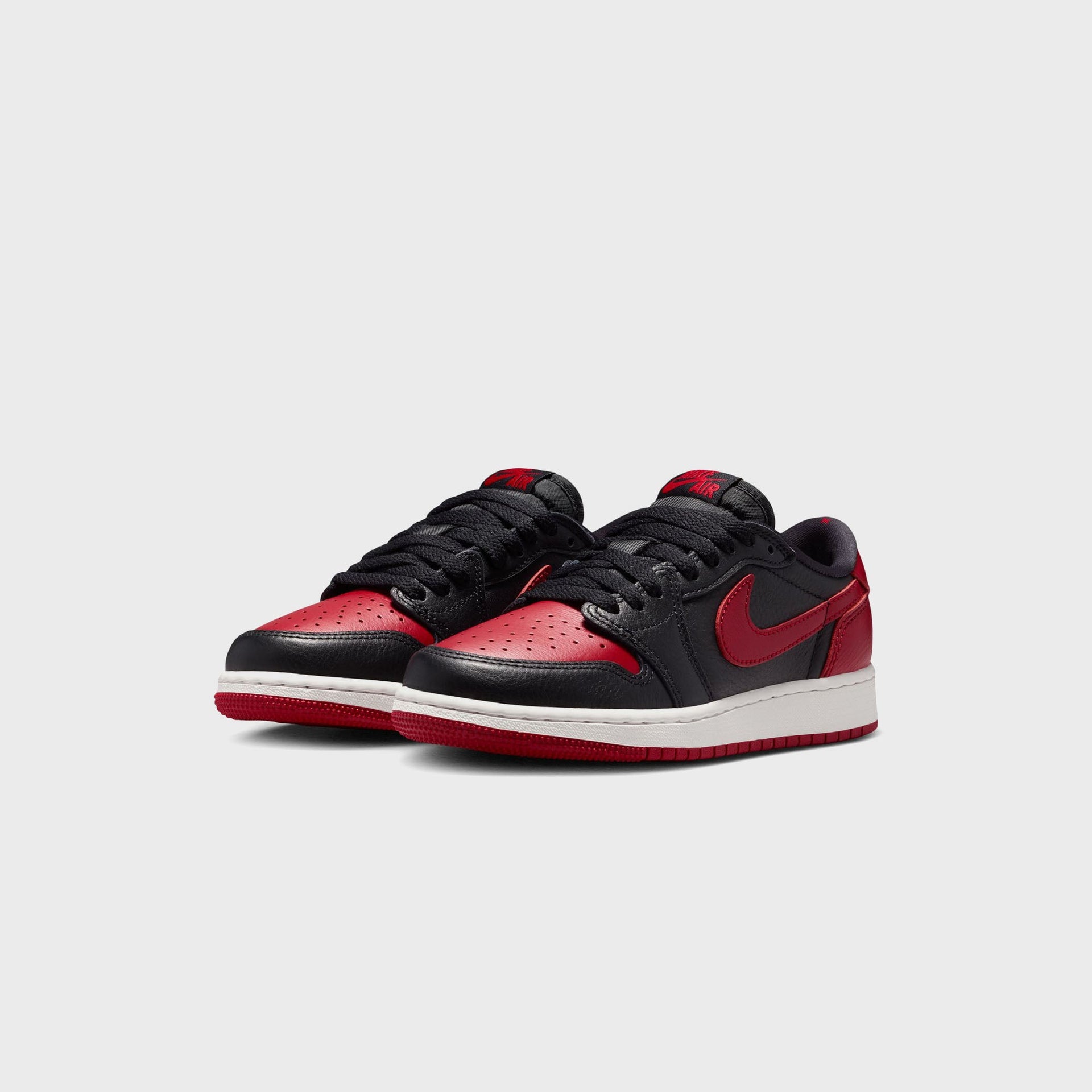 Jordan GS Air Jordan 1 Retro Low OG - Black / Varsity Red / Summit White