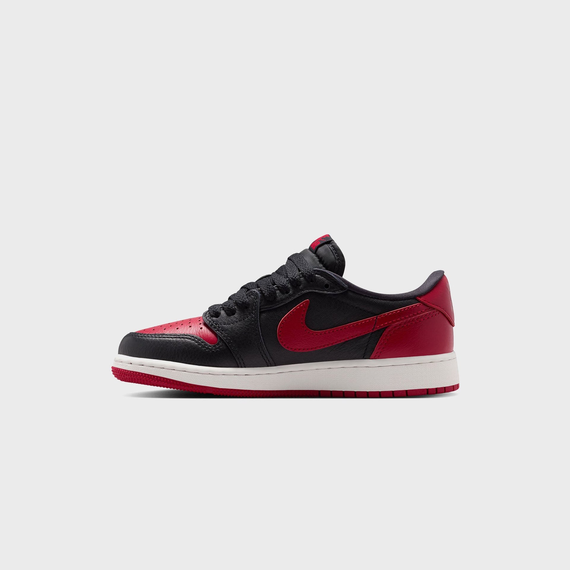 Jordan GS Air Jordan 1 Retro Low OG - Black / Varsity Red / Summit White