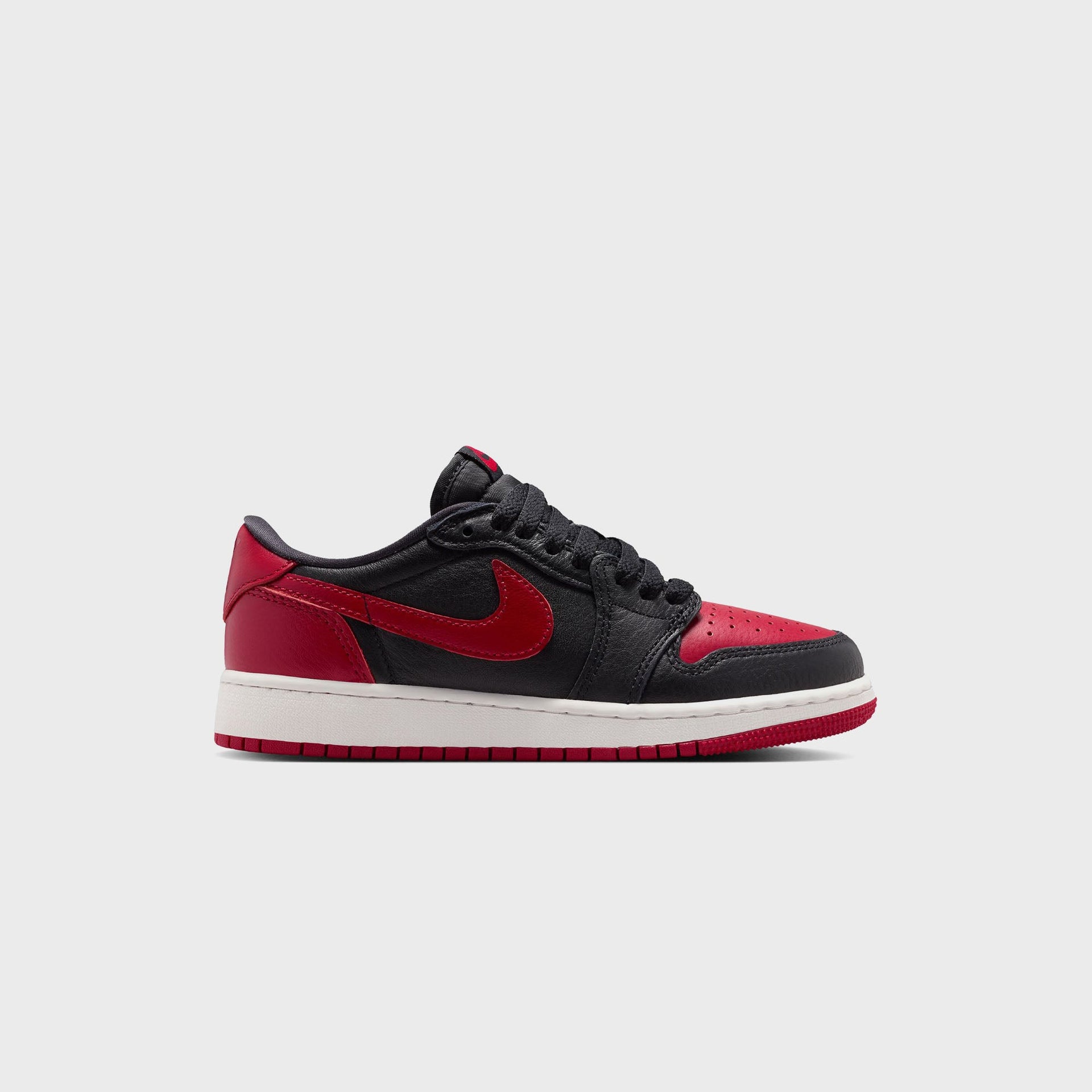 Jordan GS Air Jordan 1 Retro Low OG - Black / Varsity Red / Summit White