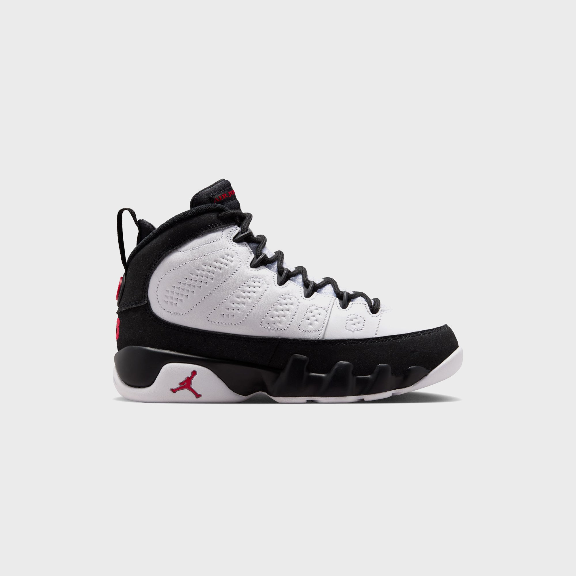 Jordan GS Air Jordan 9 Retro - White / Black / True Red – Kith