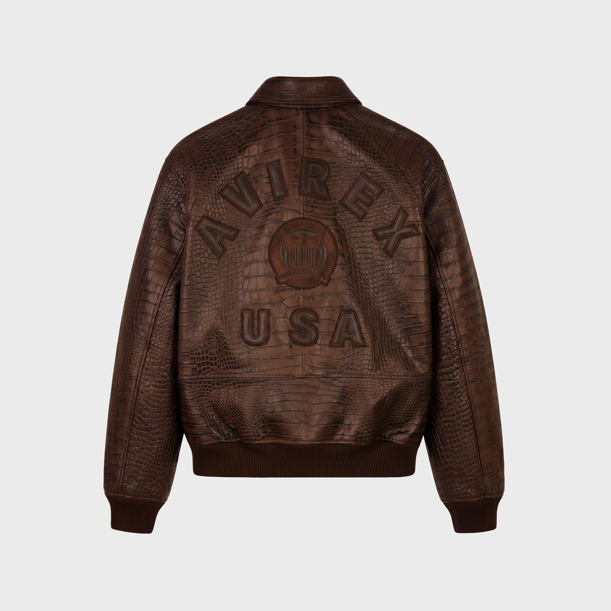 AVIREX Croc Icon Jacket - Espresso