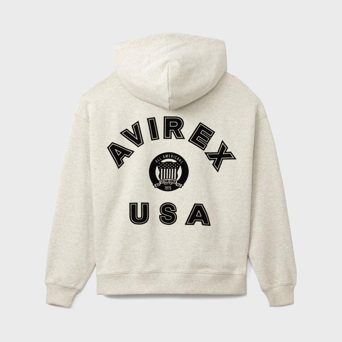AVIREX Icon Hoodie - Heather Grey