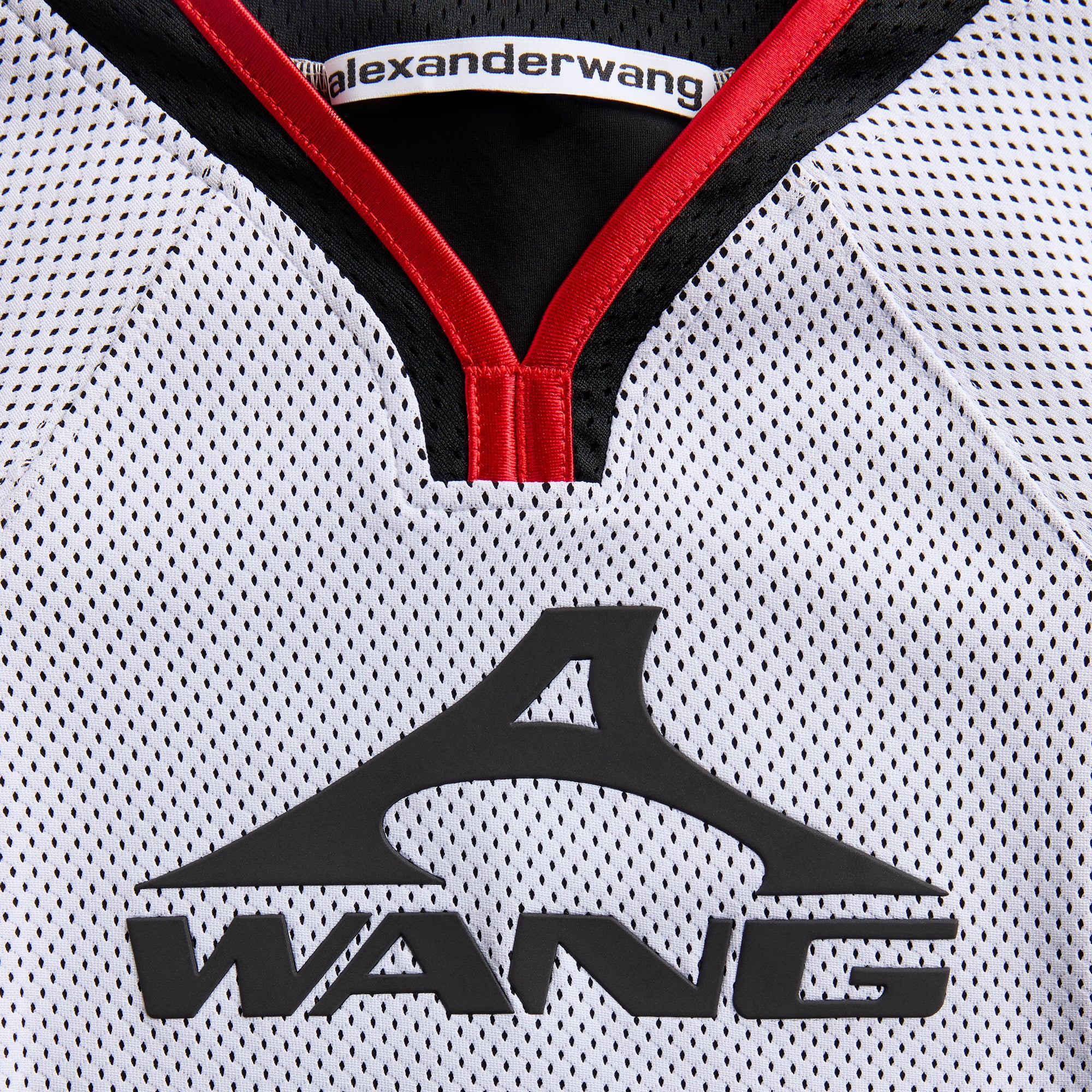Alexander Wang Graphic Shrunken Combo Jersey - White / Red – Kith
