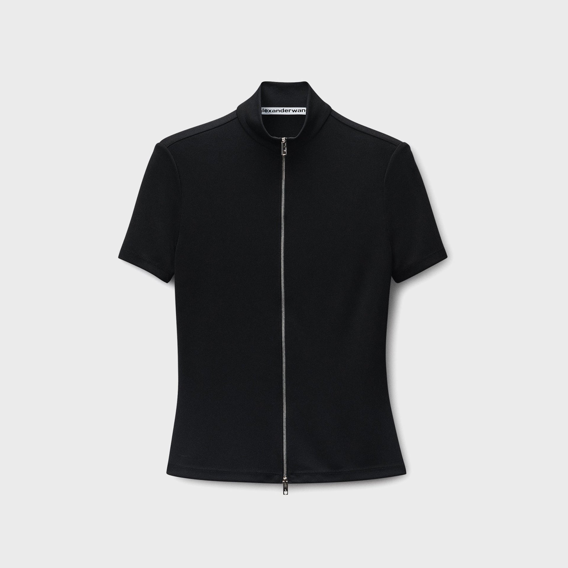 Alexander Wang Rashguard Top With Mock Neck - Black