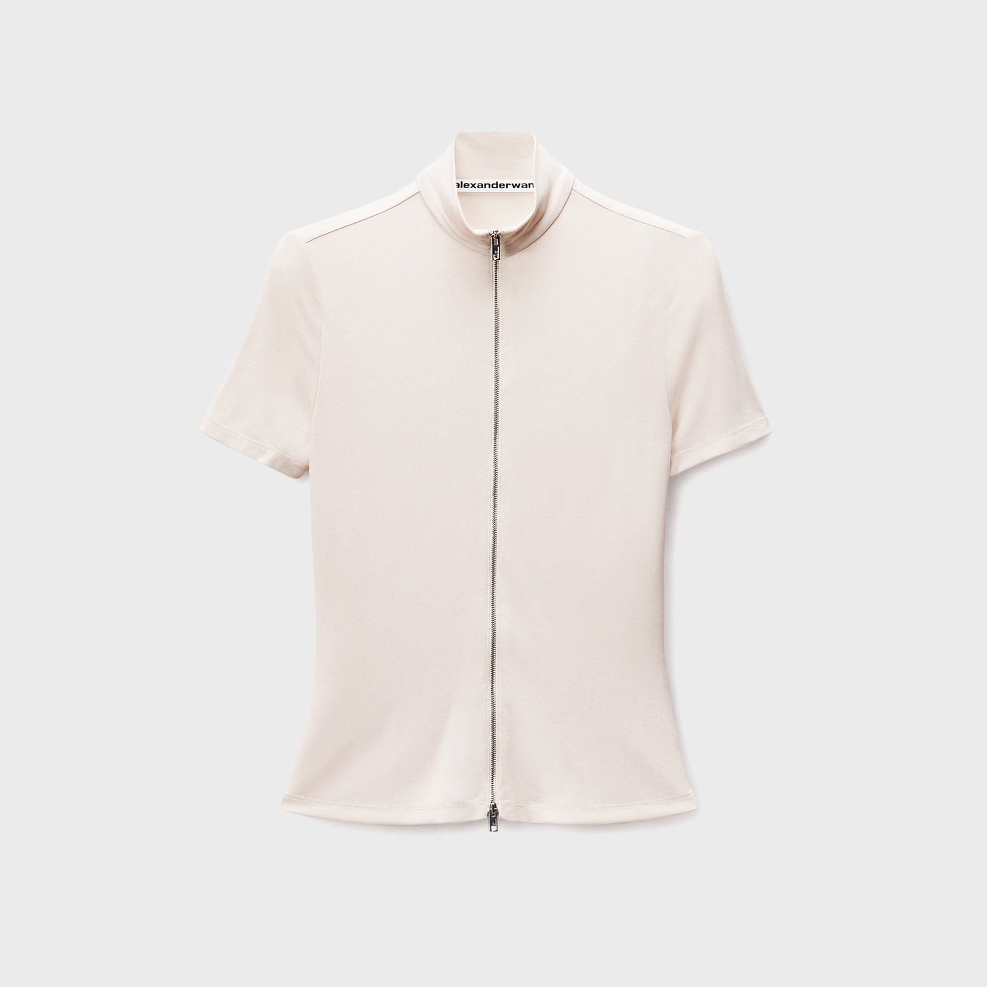 Alexander Wang Rashguard Top With Mock Neck - Ivory