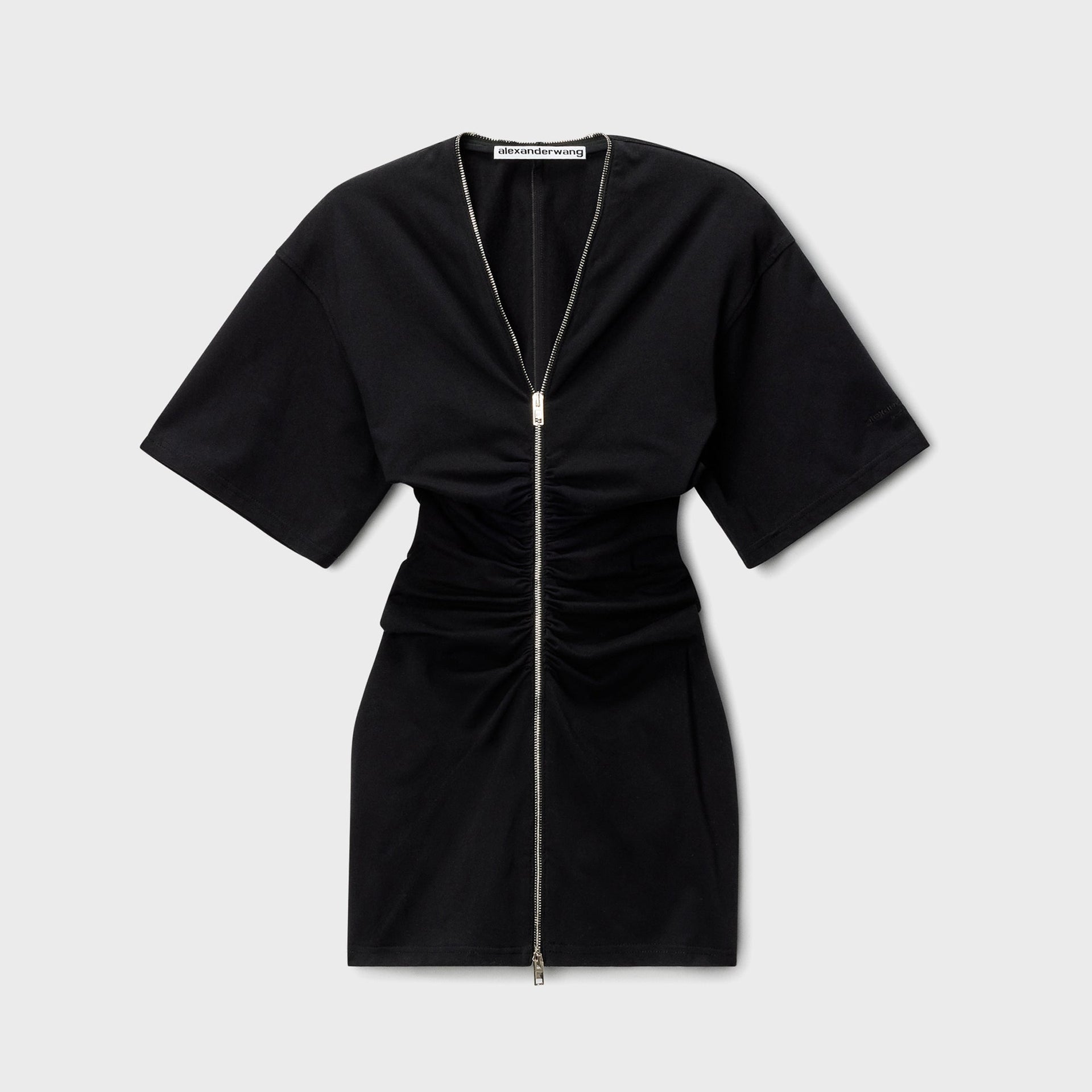 Alexander Wang Zipper T-shirt Dress - Black Alexander Wang Zipper T-shirt Dress - Black