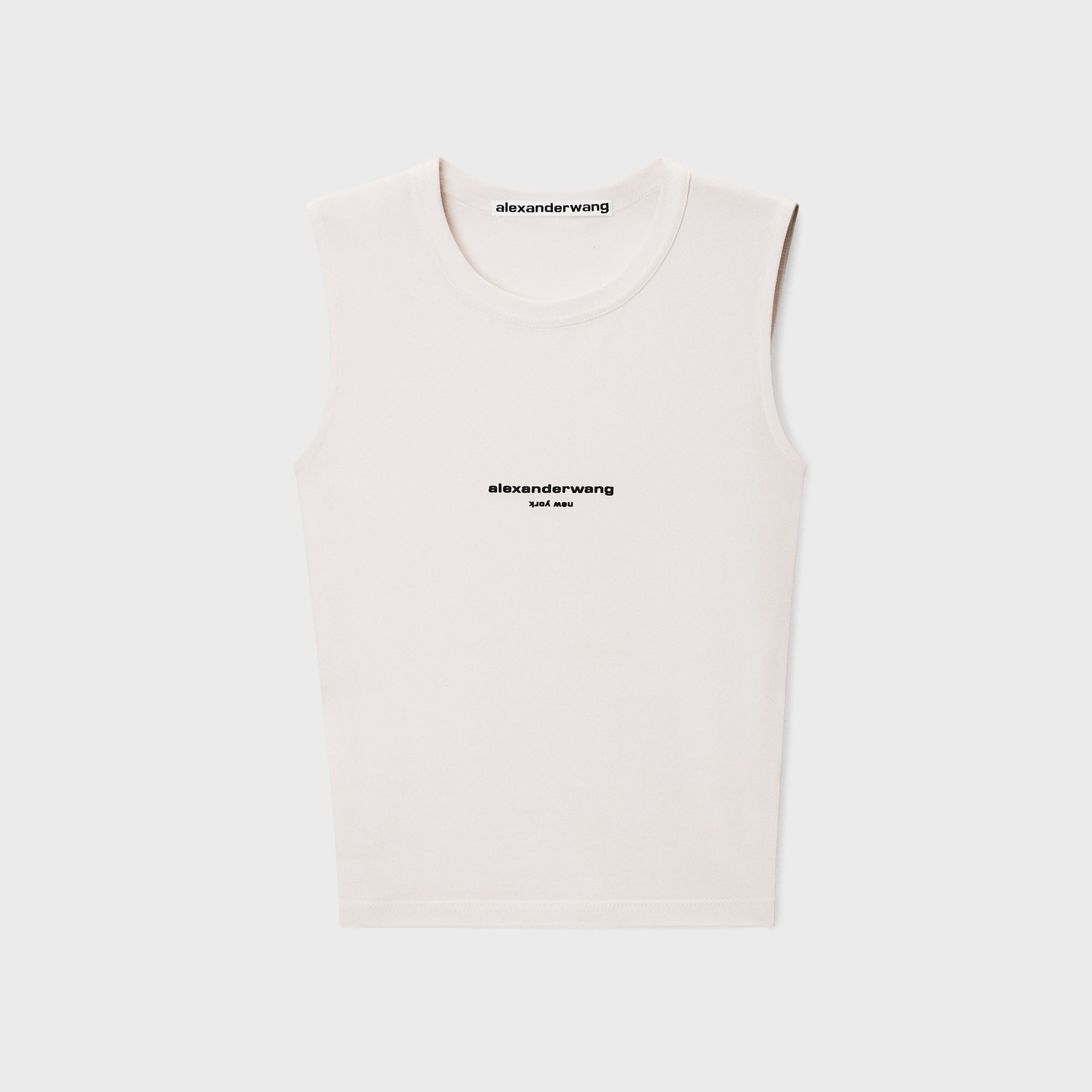 Alexander Wang Logo Print Fitted Tank Top - White – Kith